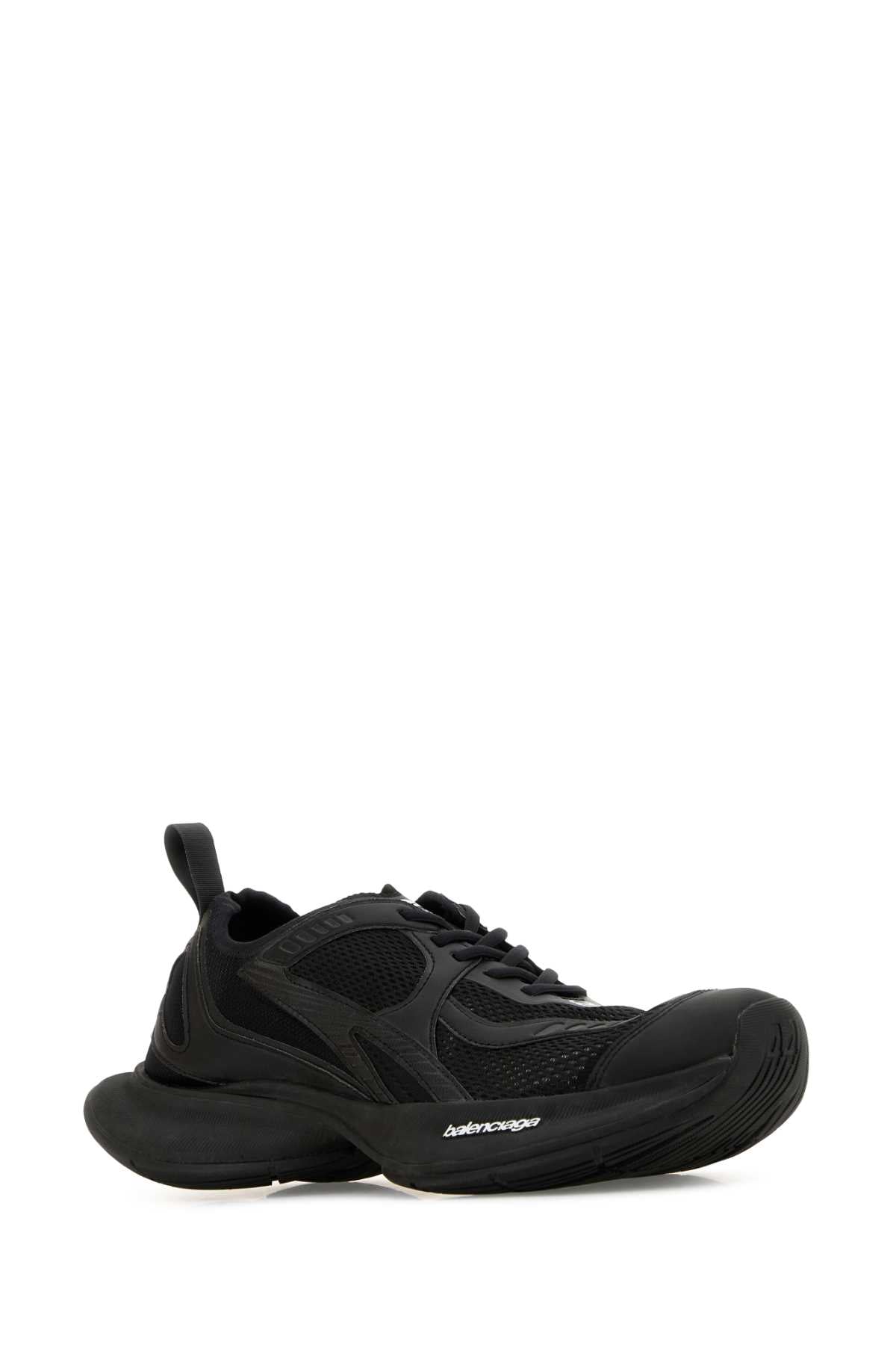 Balenciaga Men Black Mesh And Rubber Circuit Sneakers BALENCIAGA