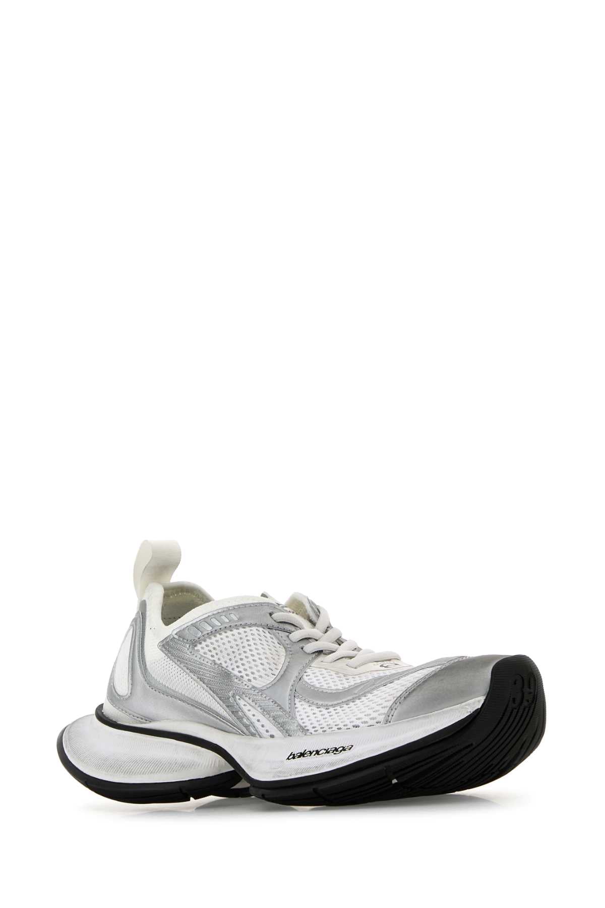 Balenciaga Women Two-Tone Mesh And Fabric Circuit Sneakers BALENCIAGA