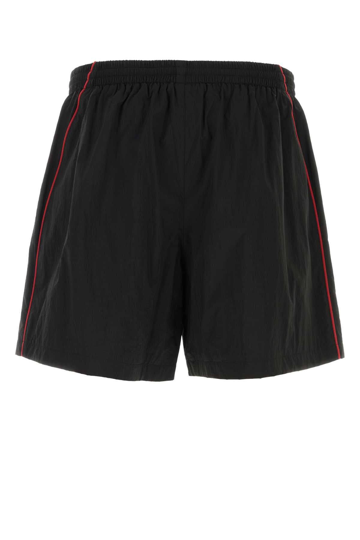 Balenciaga Men Black Nylon Bermuda Shorts BALENCIAGA