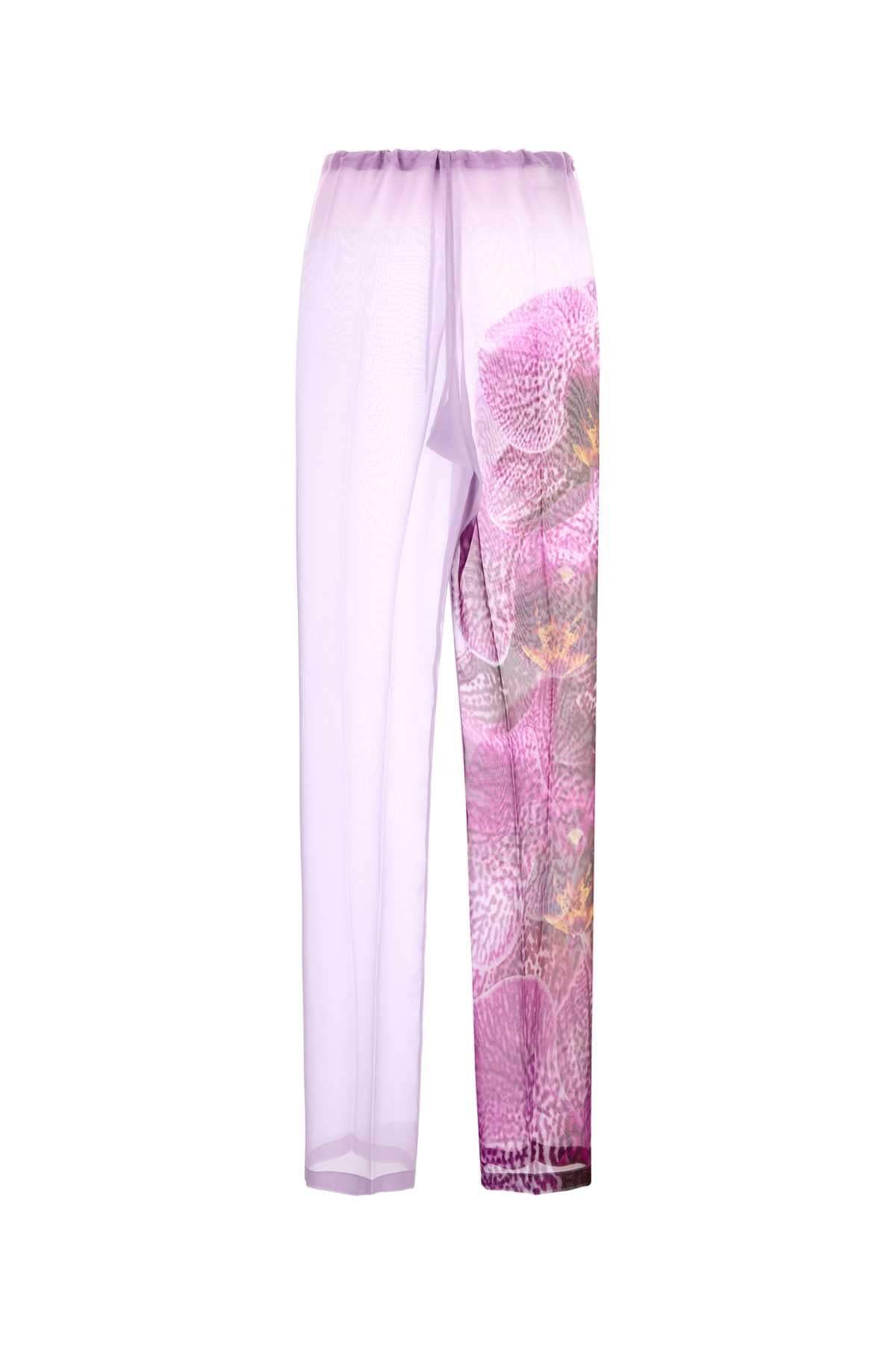 Dries Van Noten Women Lilac Crepe Pachas Pant DRIES VAN NOTEN