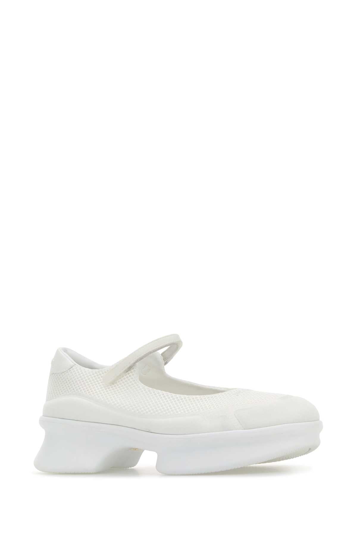 Prada Women White Mesh Ballerinas PRADA