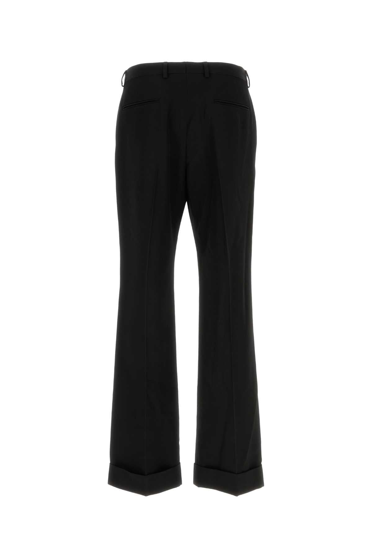 Valentino Garavani Men Black Wool Pant VALENTINO GARAVANI