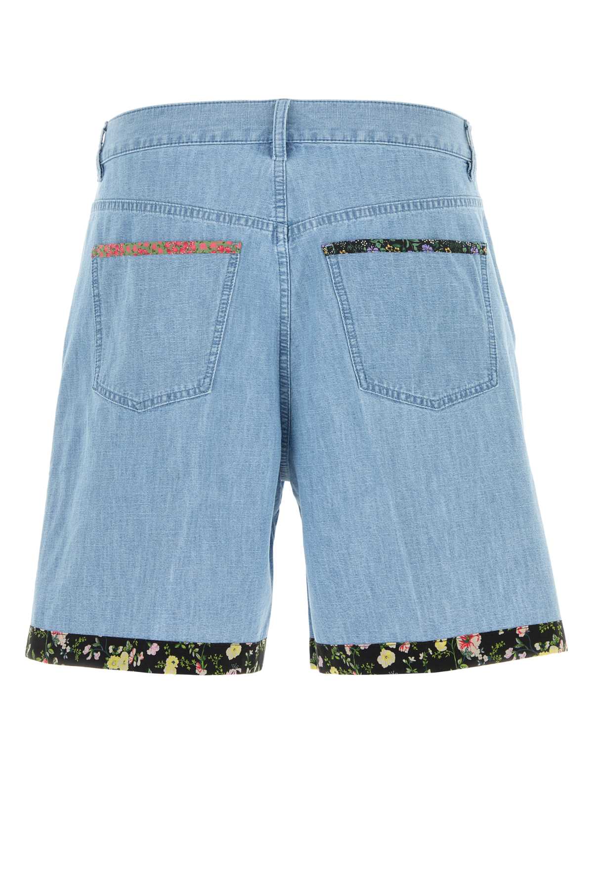 Valentino Garavani Men Denim Bermuda Shorts VALENTINO GARAVANI