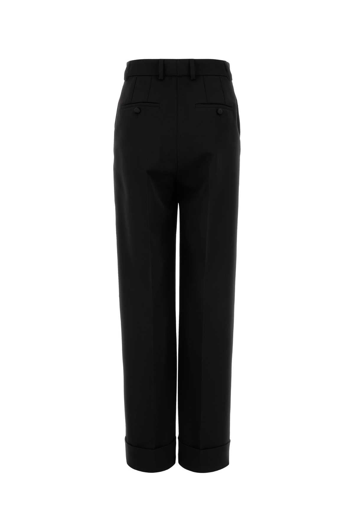 Dolce & Gabbana Women Black Wool Pant DOLCE & GABBANA