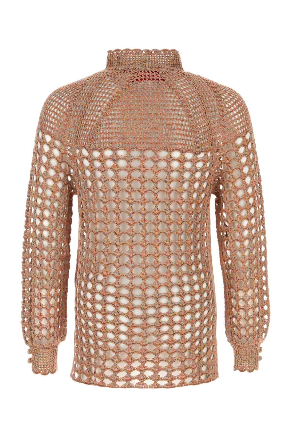 Valentino Garavani Men Multicolor Crochet Sweater VALENTINO GARAVANI