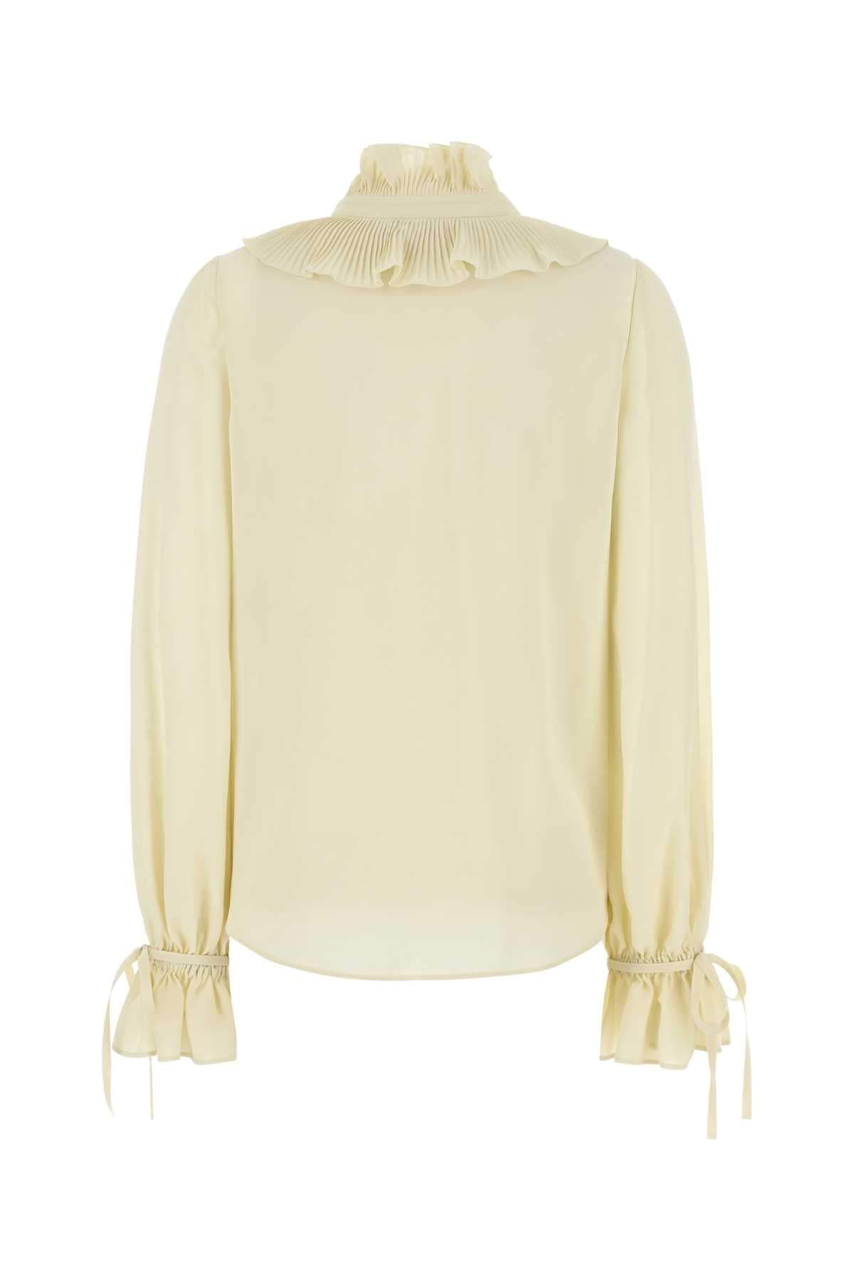 Valentino Garavani Women Cream Crepe Shirt VALENTINO GARAVANI