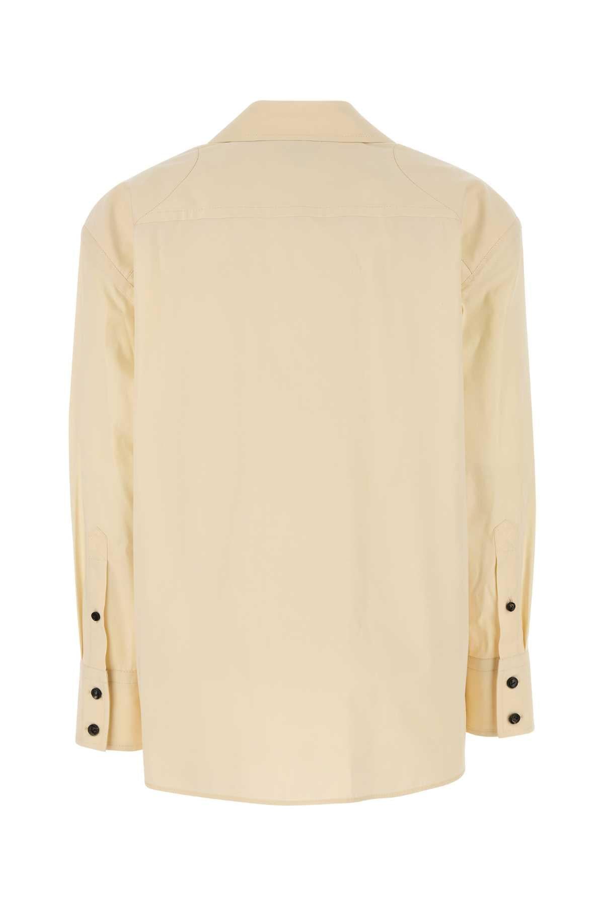 Bottega Veneta Women Cream Cotton Blend Shirt BOTTEGA VENETA