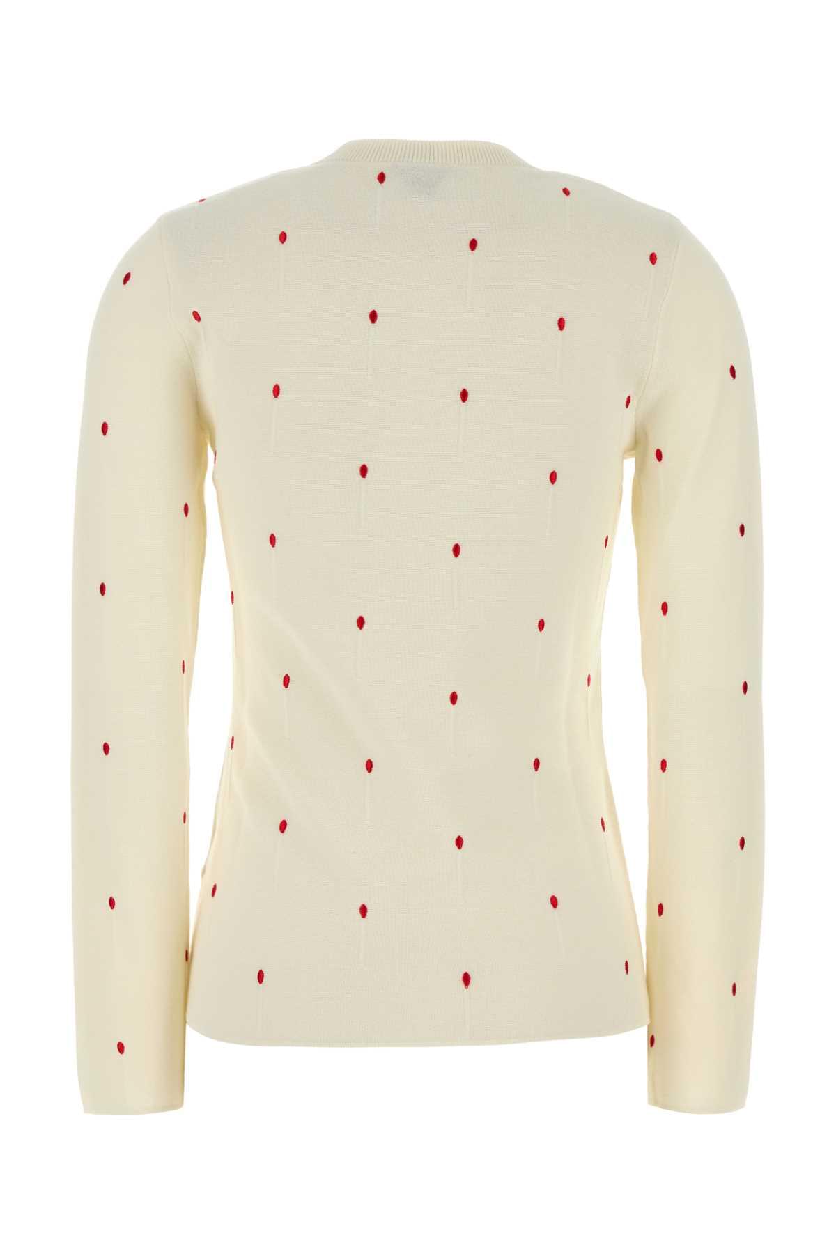 Bottega Veneta Women Embroidered Cotton Blend Sweater