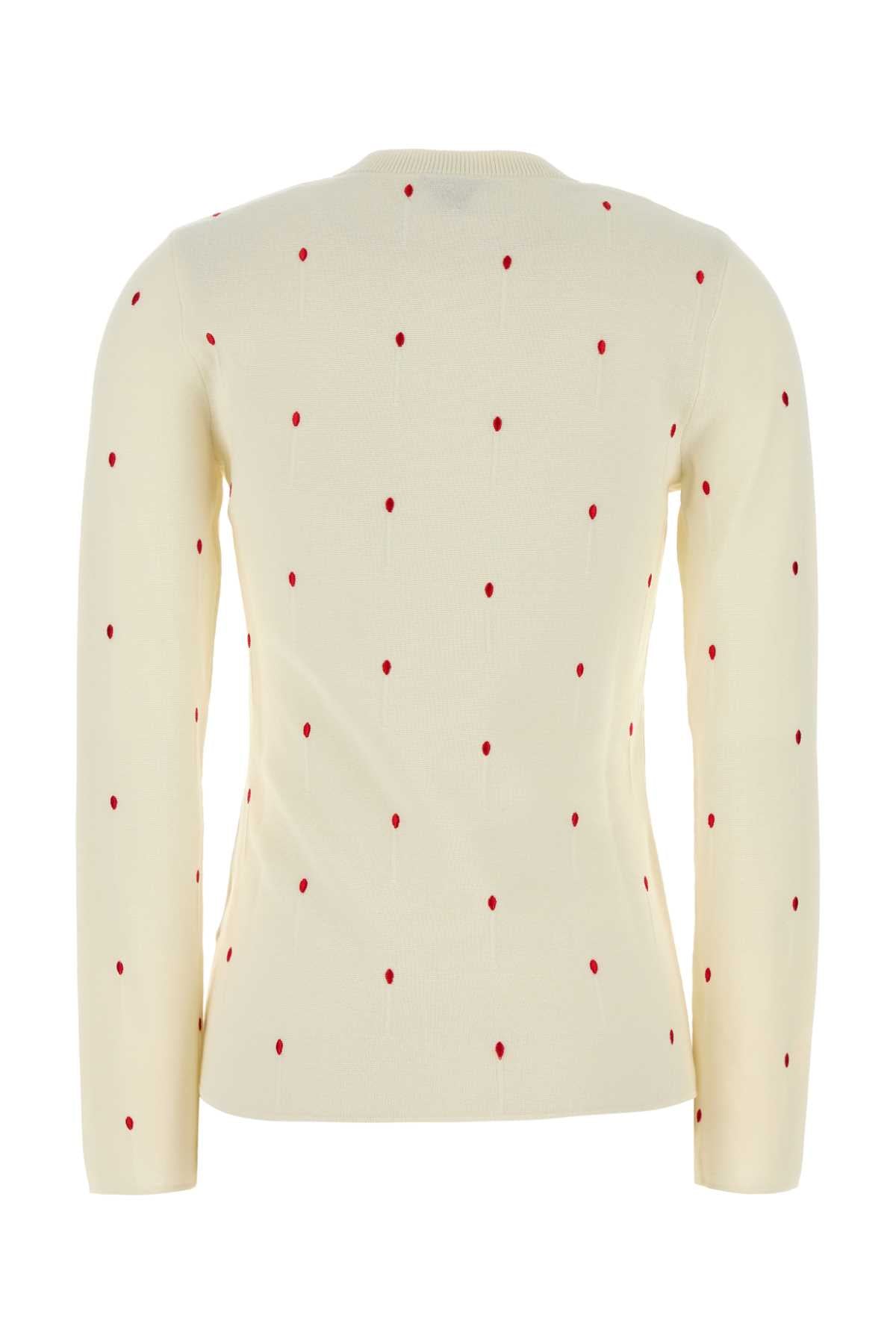 Bottega Veneta Women Embroidered Cotton Blend Sweater