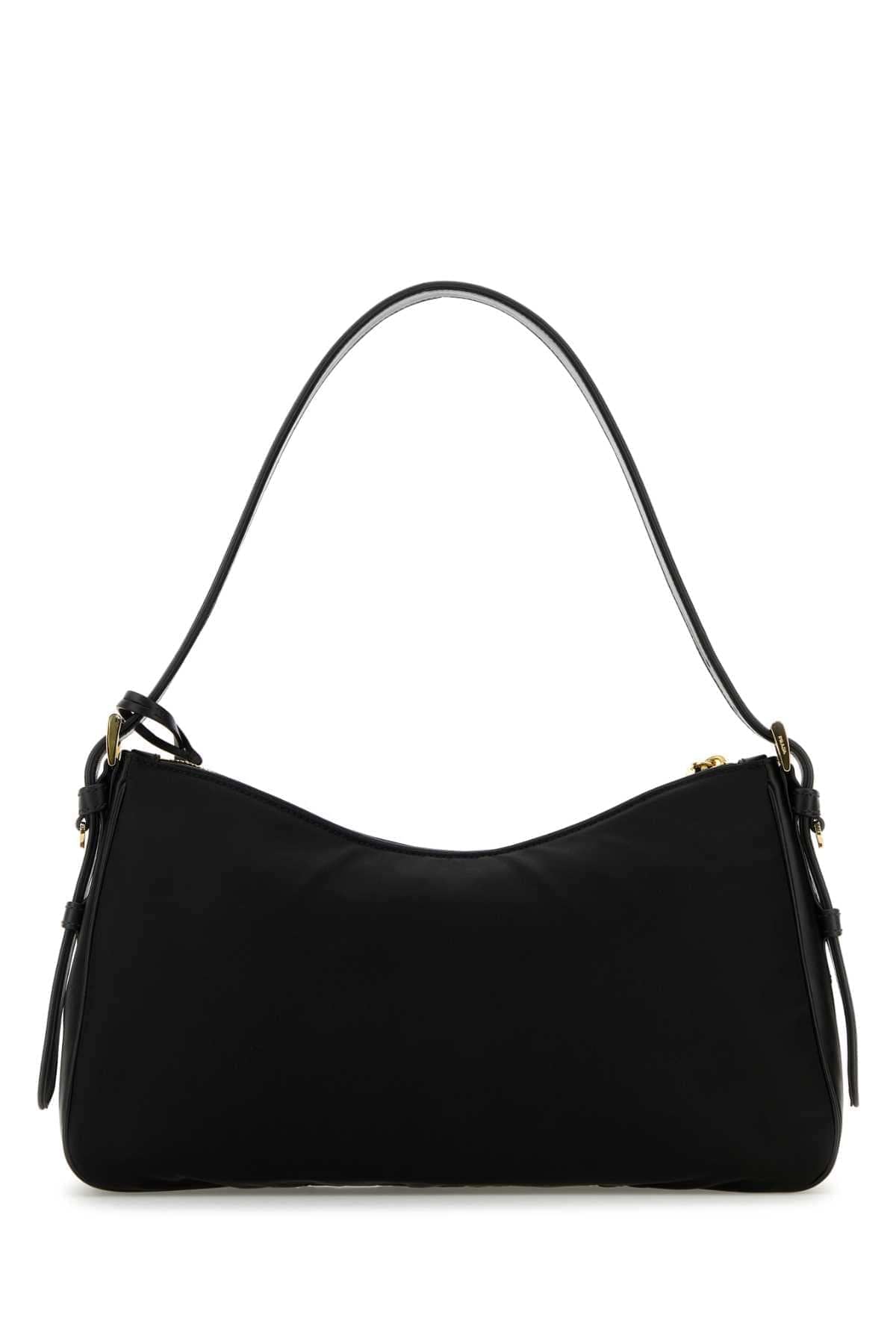 Prada Women Black Nylon Large Aimee Shoulder Bag PRADA