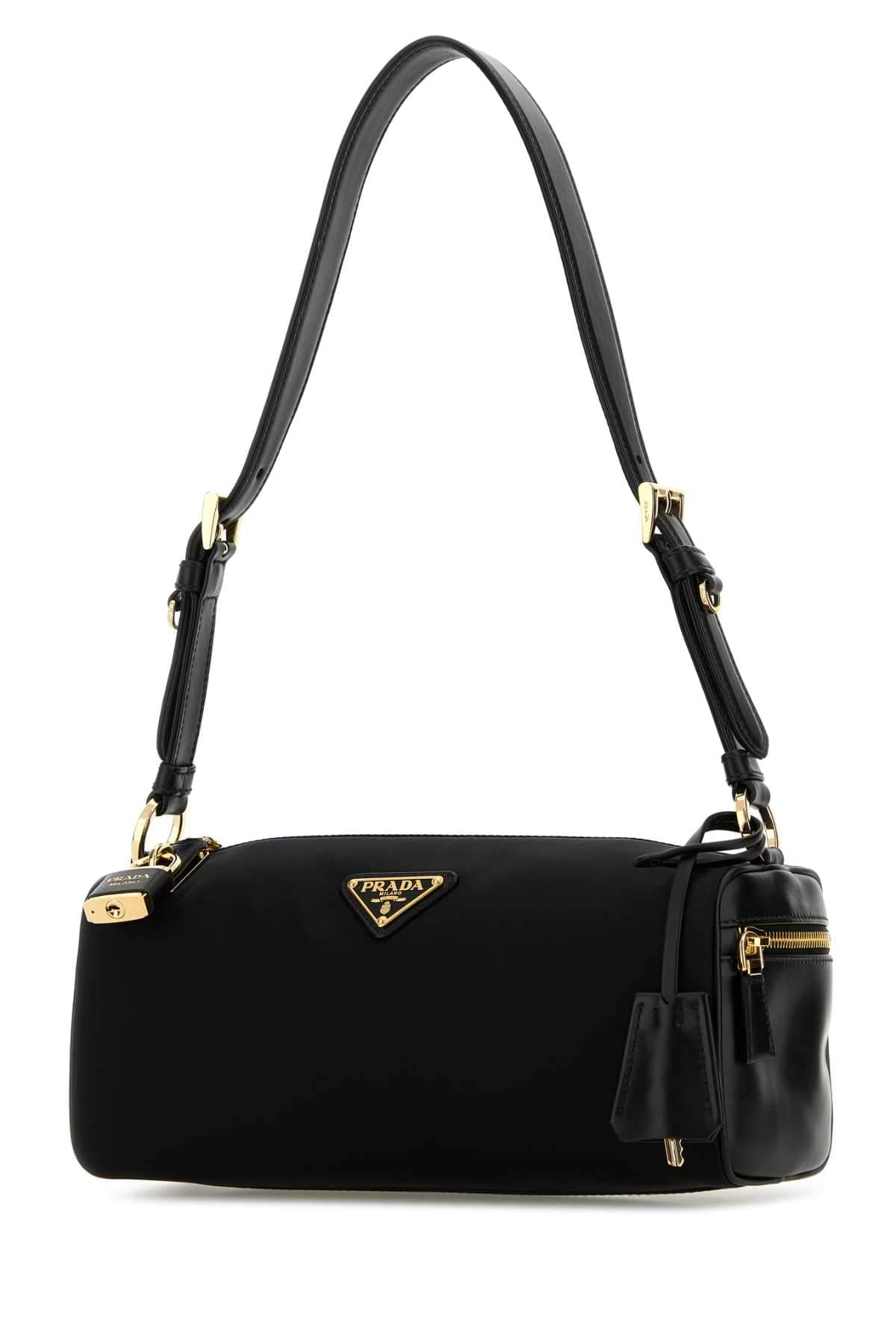 Prada Women Black Nylon Shoulder Bag PRADA