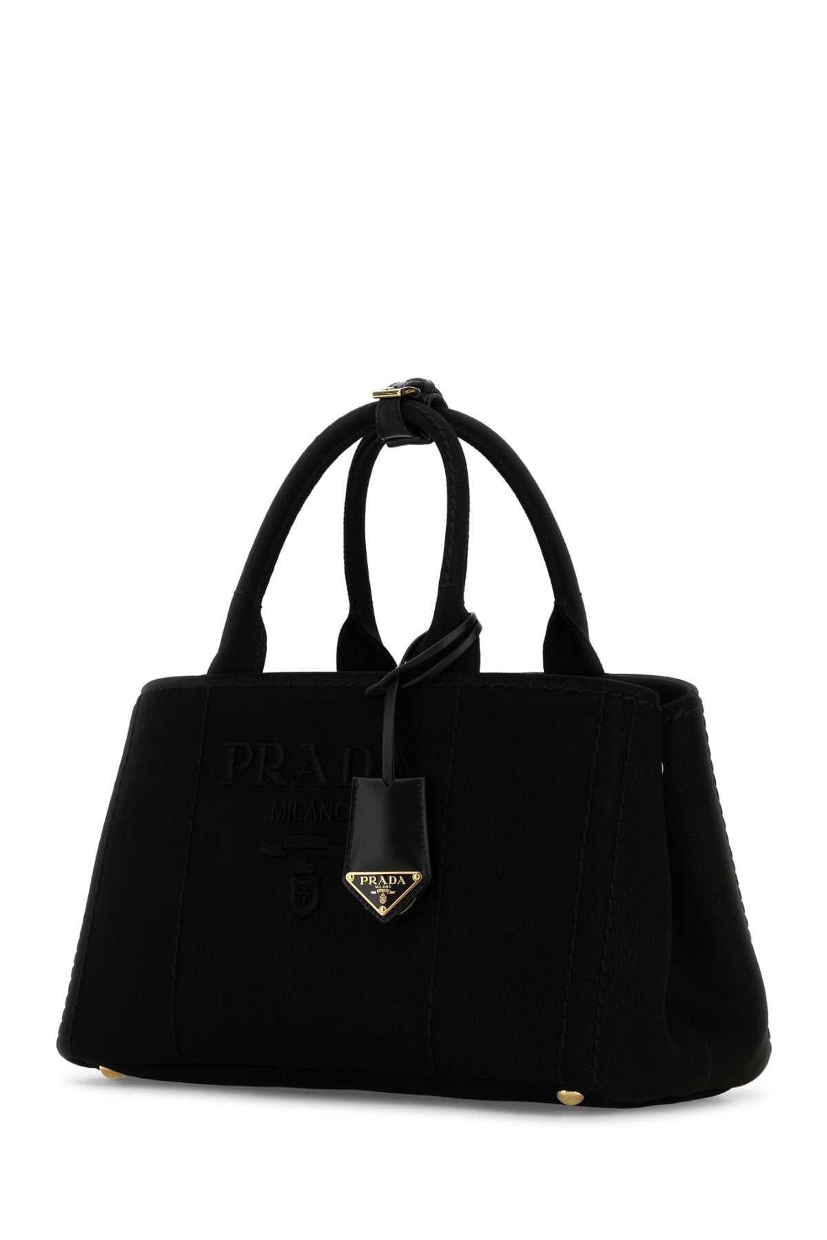 Prada Women Black Canvas Shopping Bag PRADA