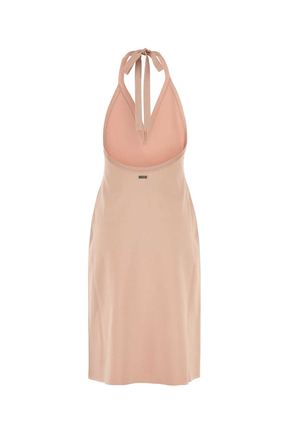 Salvatore Ferragamo Women Pink Stretch Viscose Blend Dress FERRAGAMO