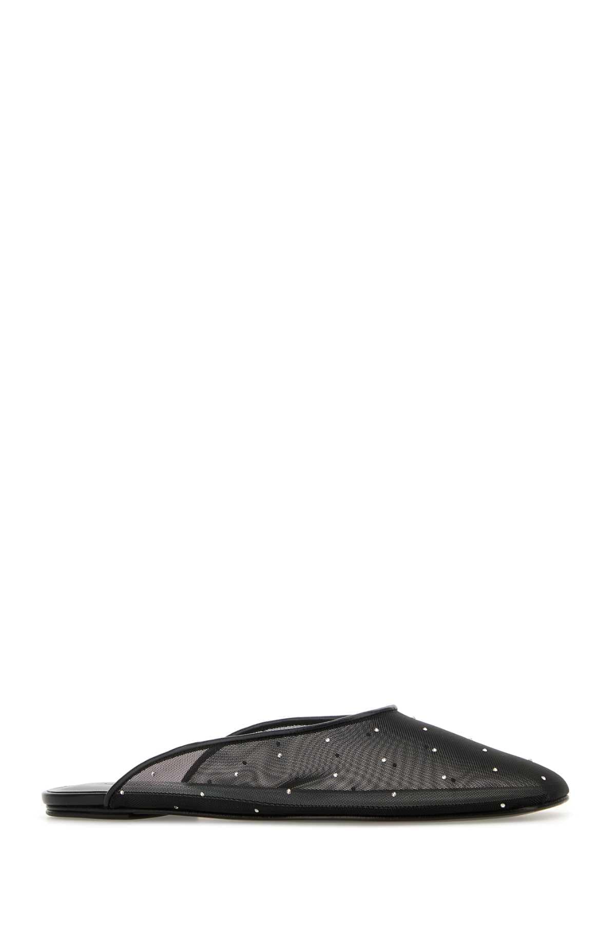 Magda Butrym Women Black Mesh Slippers MAGDA BUTRYM