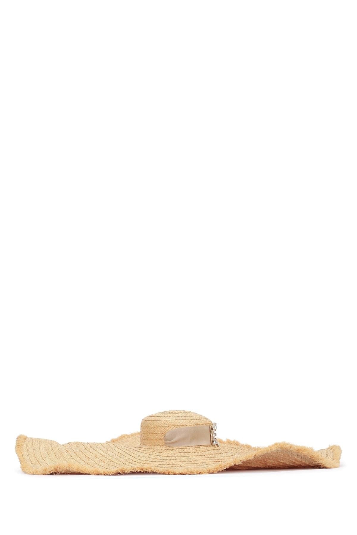 Roger Vivier Women Rv Broche Extra Rafia Hat ROGER VIVIER