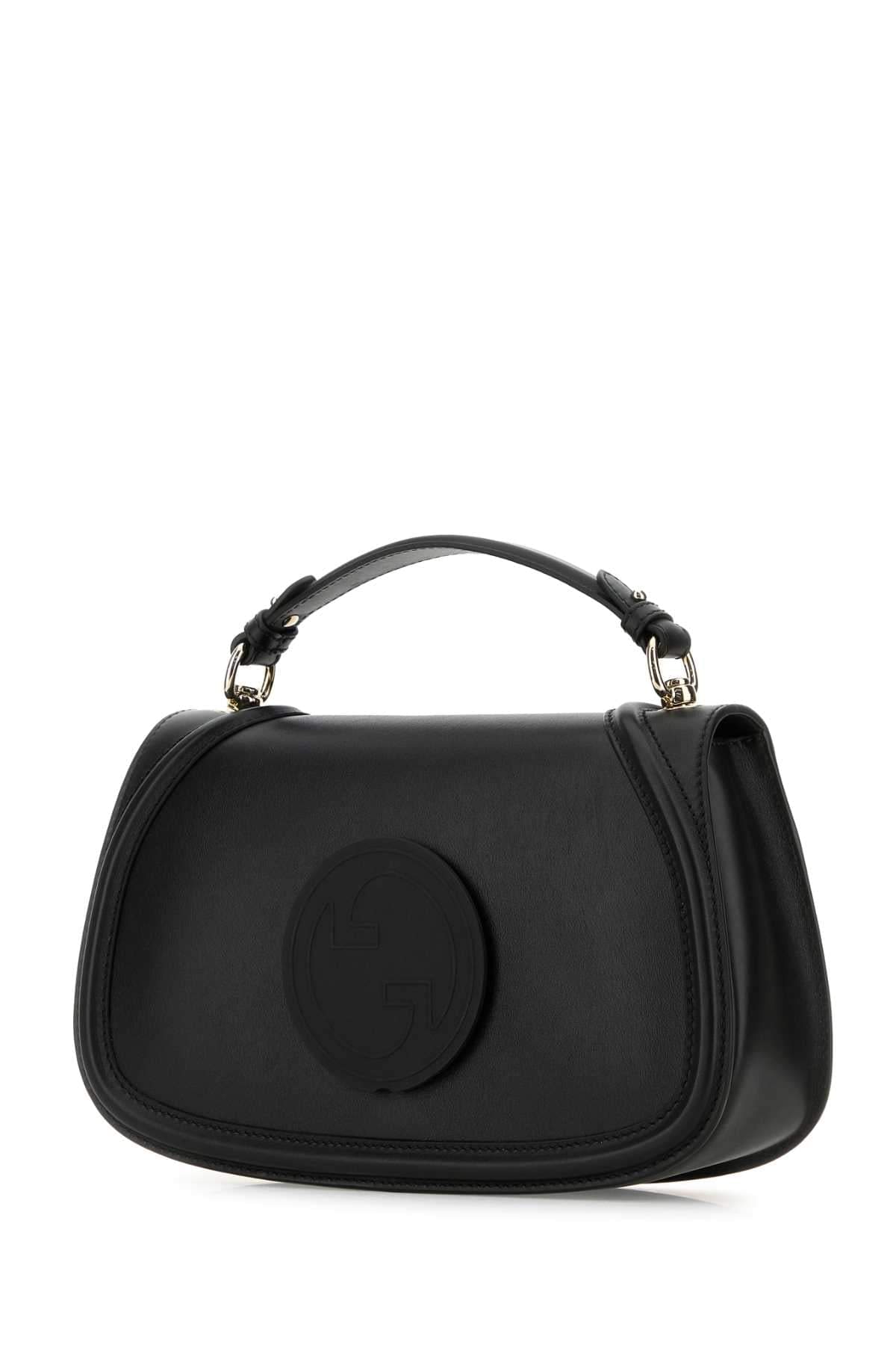 Gucci Women Black Leather Gucci Blondie Handbag GUCCI