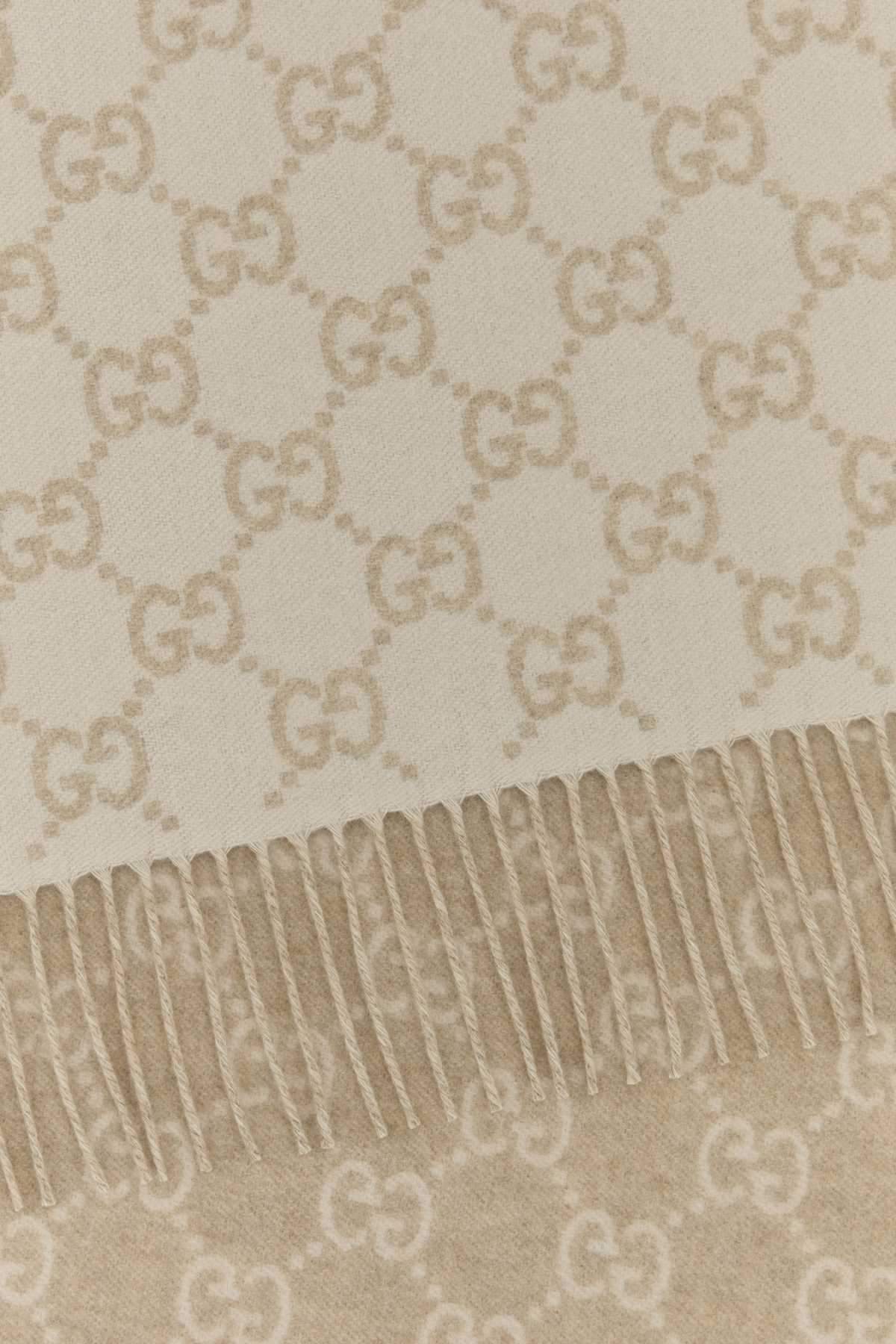 Gucci Women Embroidered Cashmere Reversible Scarf