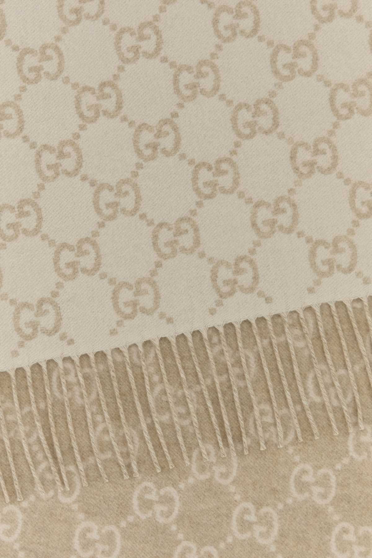 Gucci Women Embroidered Cashmere Reversible Scarf