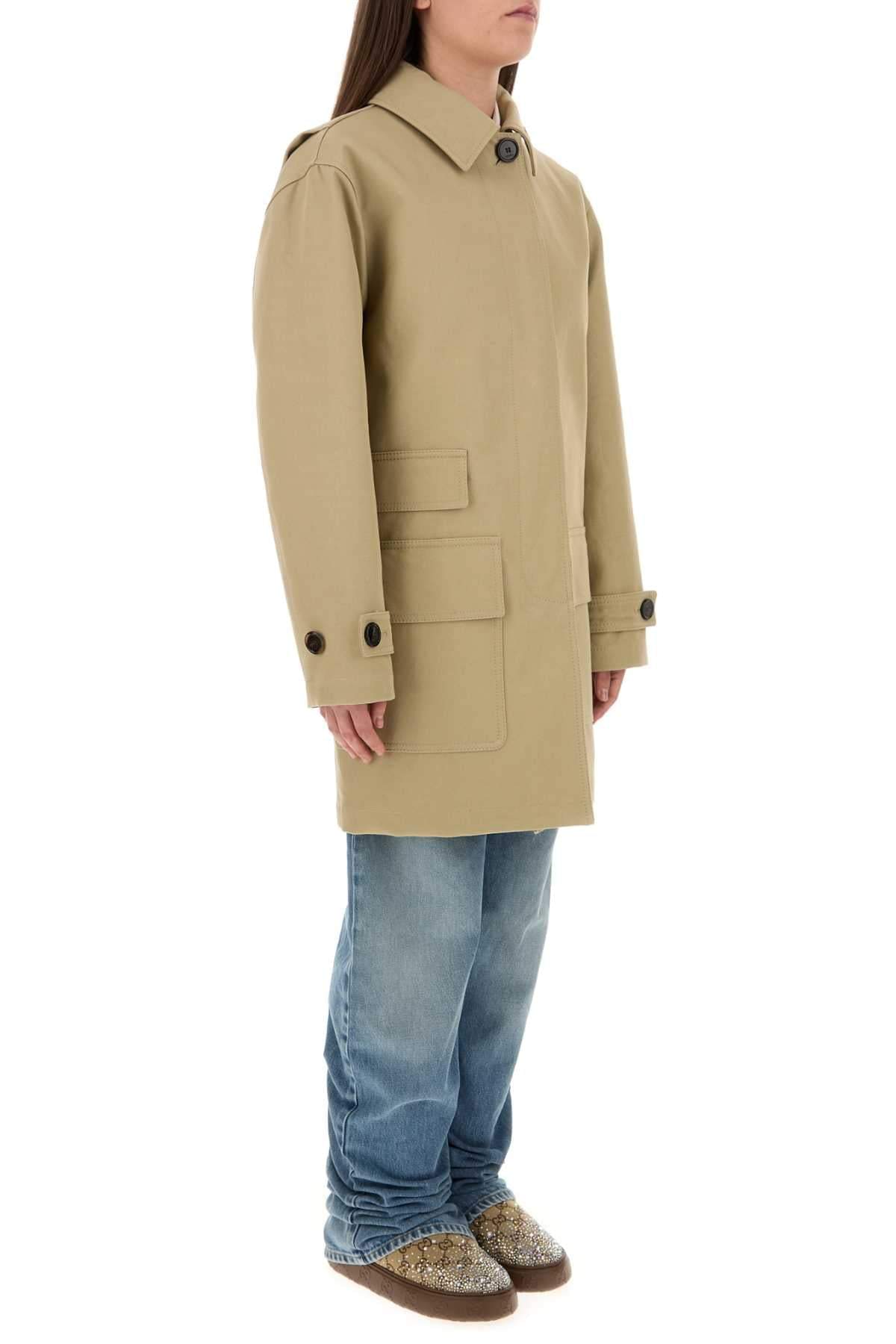 Gucci Women Beige Drill Overcoat GUCCI