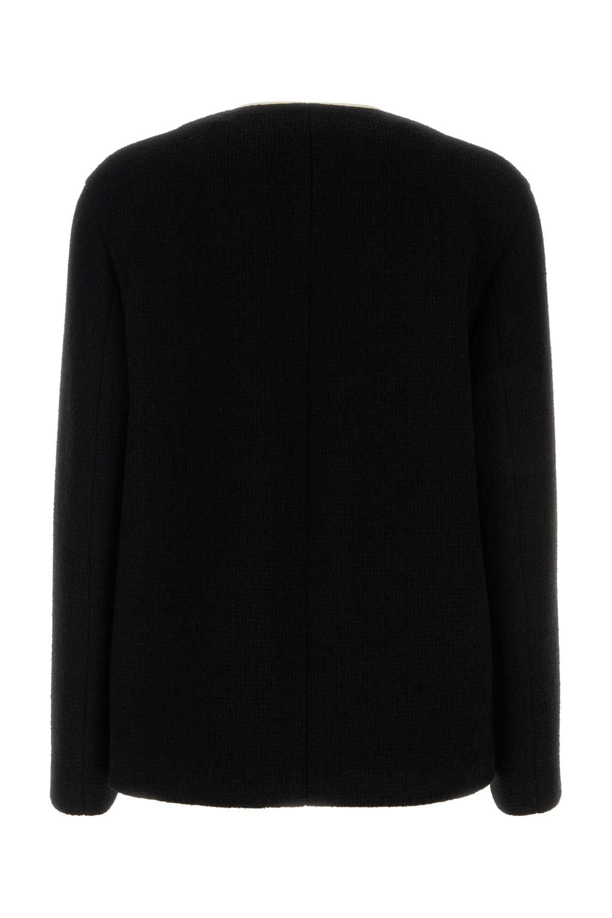 Gucci Men Black Wool Blend Cardigan GUCCI