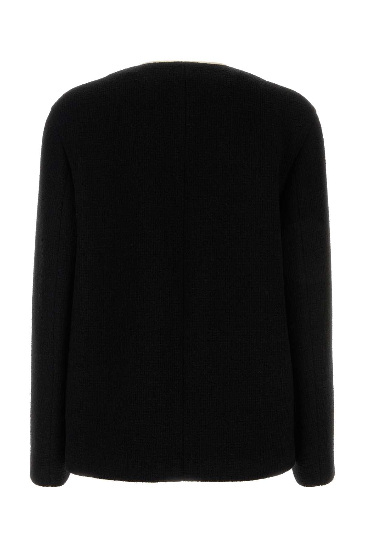 Gucci Men Black Wool Blend Cardigan GUCCI