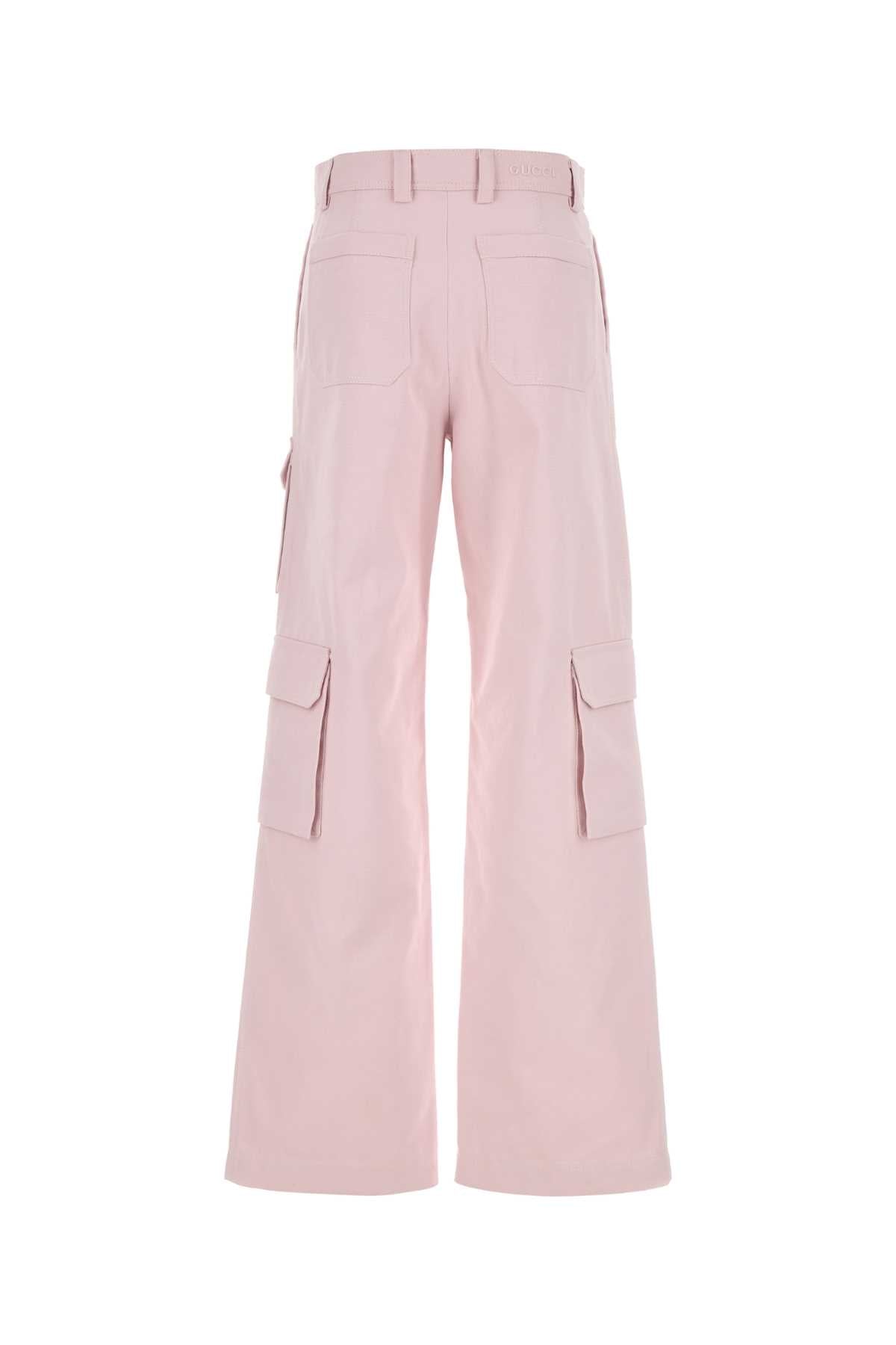 Gucci Women Pastel Pink Cotton Cargo Pant GUCCI