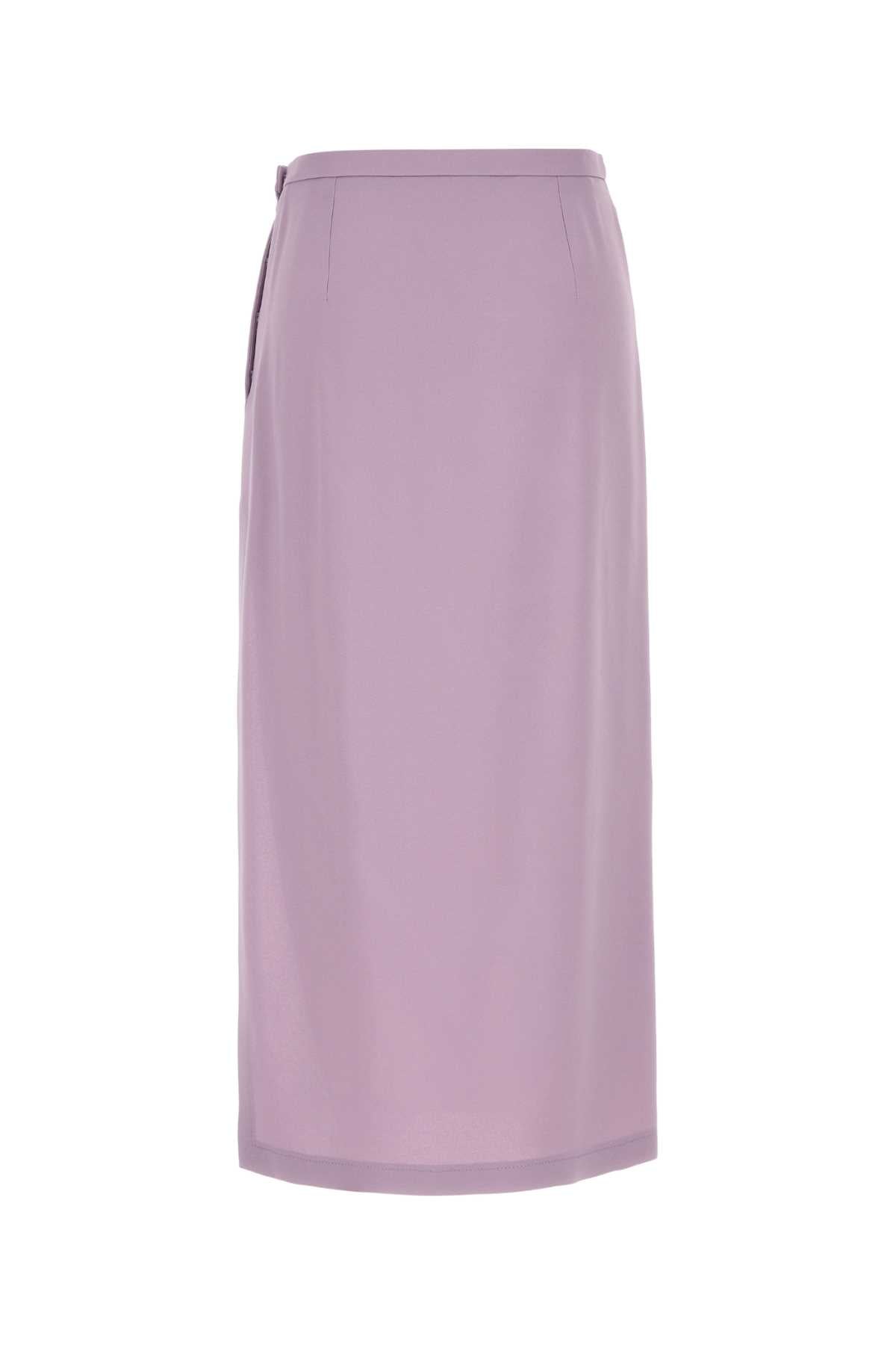 Gucci Women Lilac Crepe Skirt GUCCI