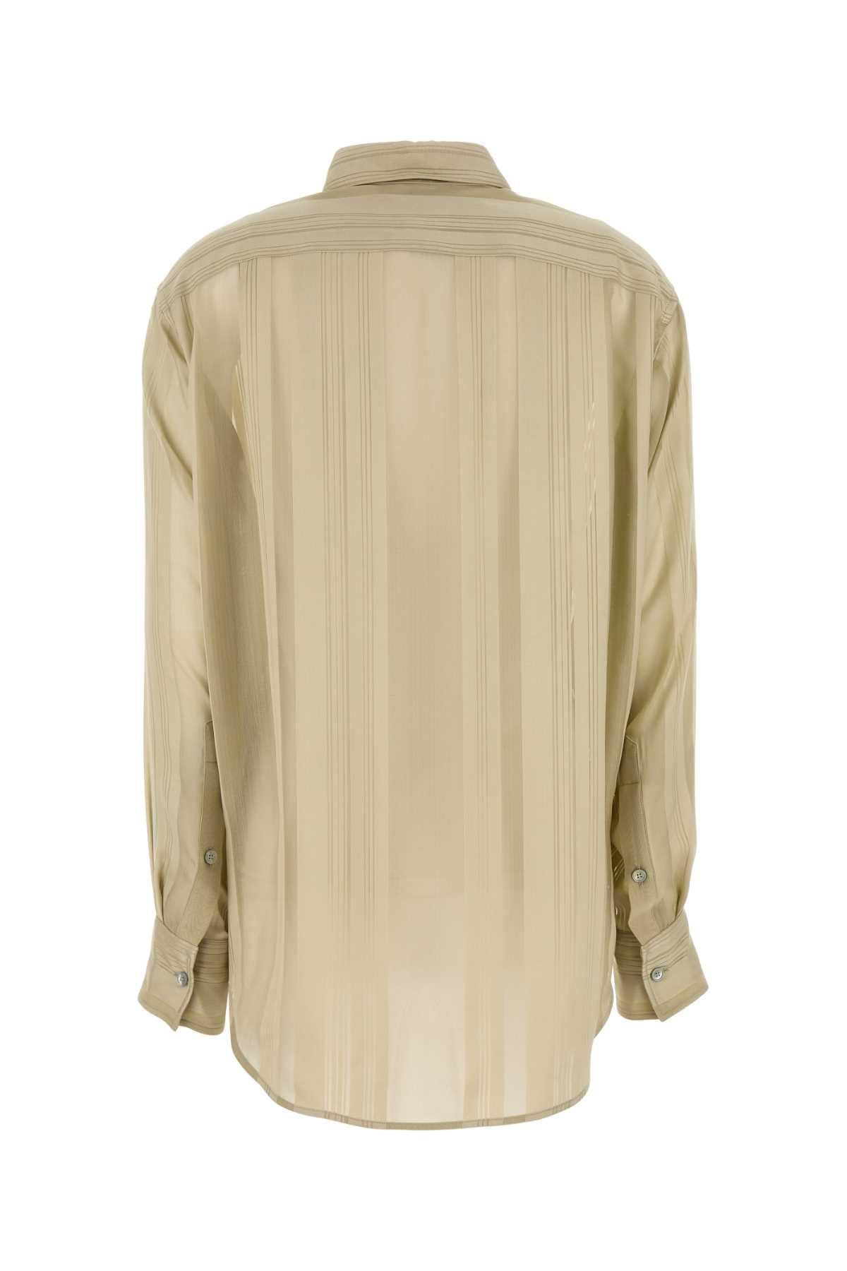 Stella Mccartney Women Khaki Silk Shirt STELLA MCCARTNEY