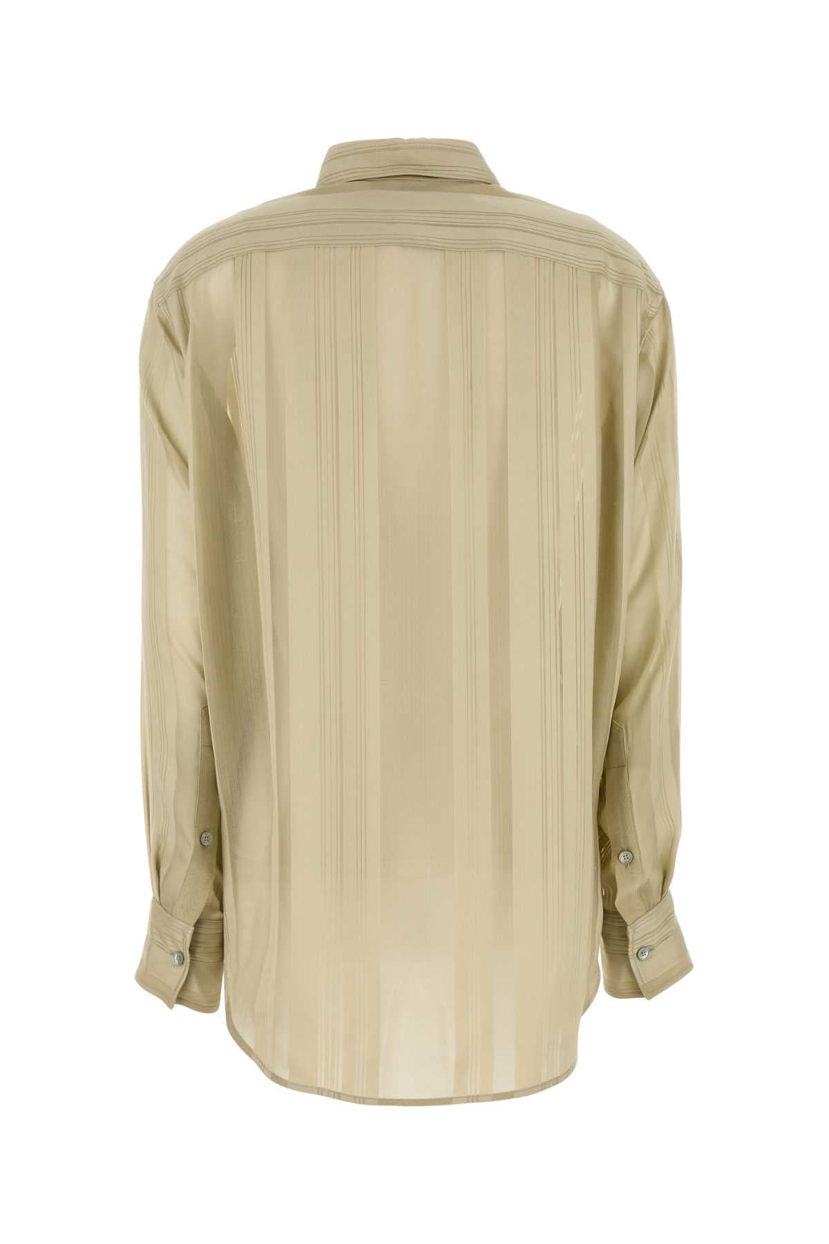 Stella Mccartney Women Khaki Silk Shirt STELLA MCCARTNEY