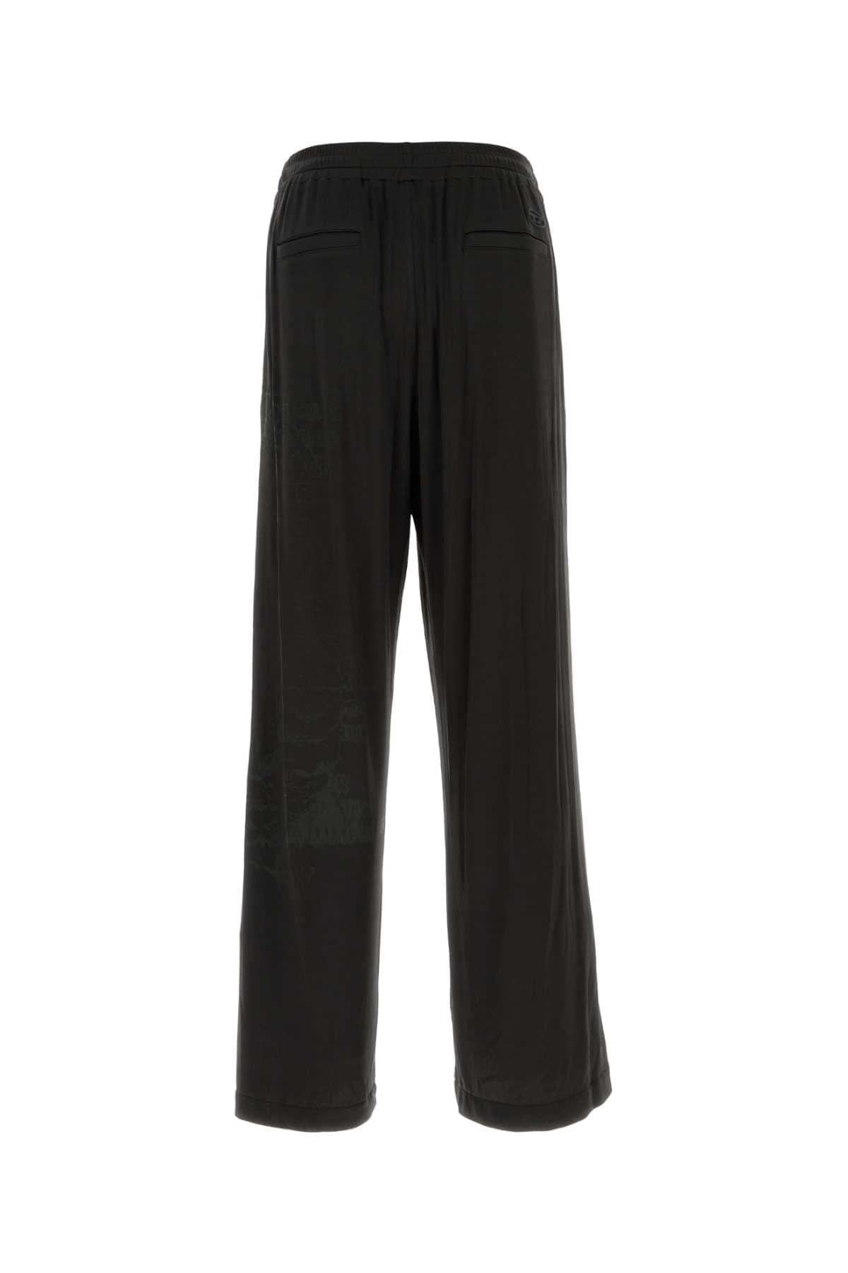 Diesel Men Black Stretch Acetate P-Jester Pant DIESEL