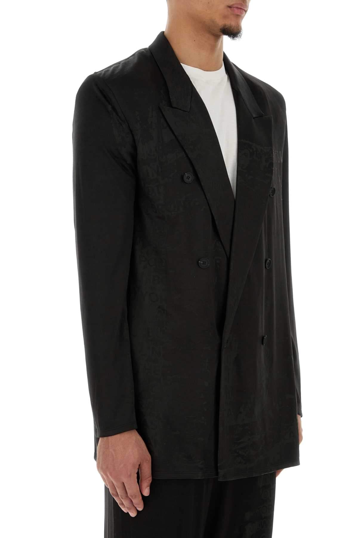 Diesel Men Black Stretch Acetate J-Pekka Blazer DIESEL