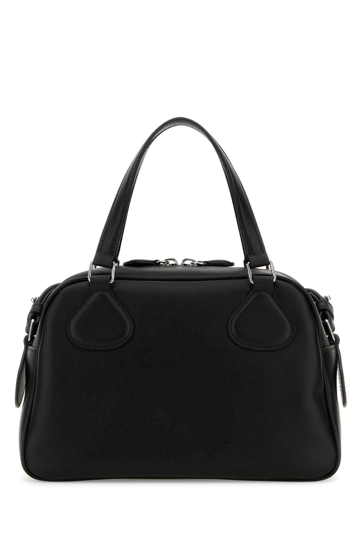 Courreges Women Black Leather Reedition Handbag COURREGES