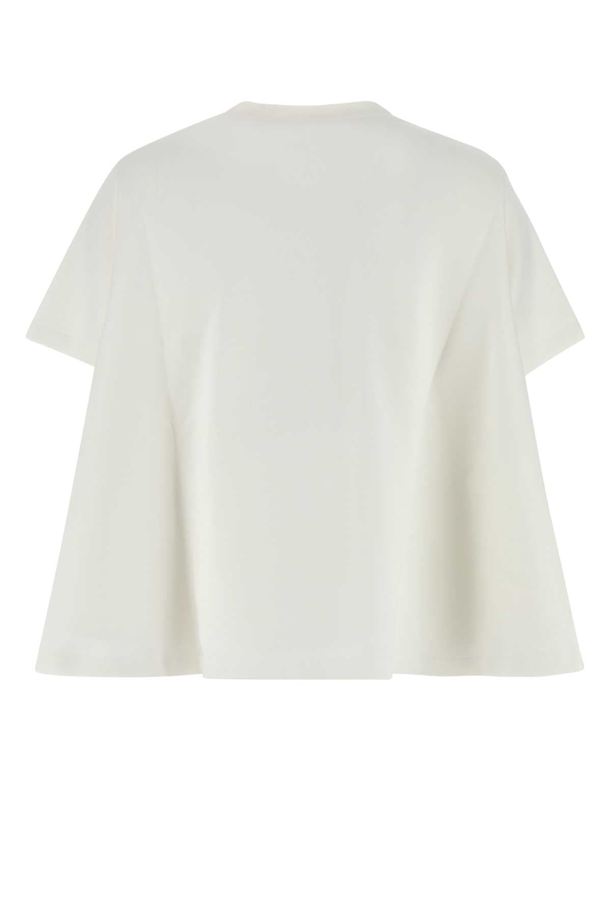 Loewe Women White Cotton Blend T-Shirt LOEWE