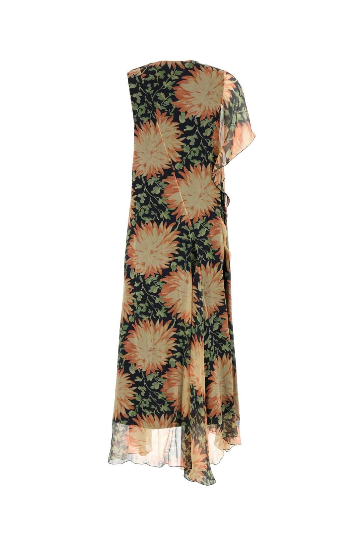 Loewe Women Printed Silk Dress LOEWE