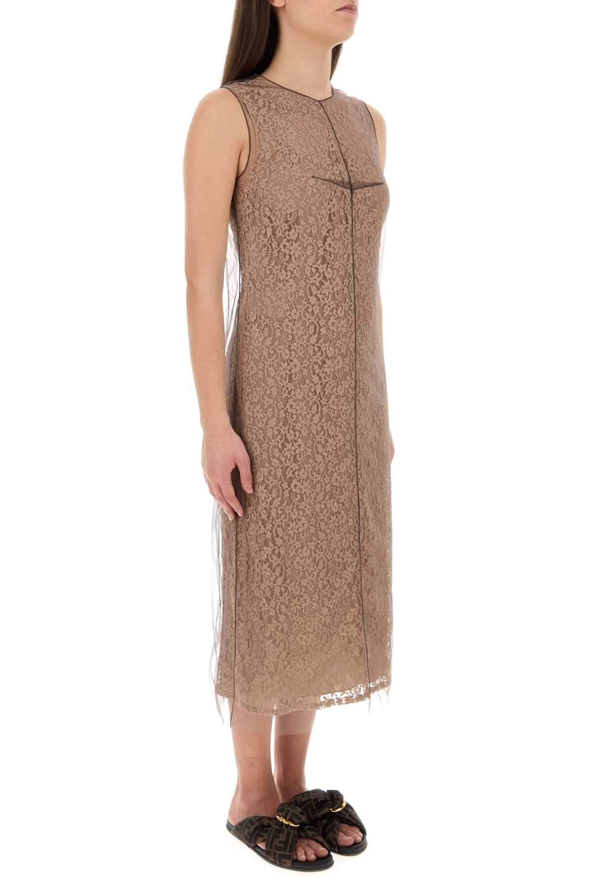 Fendi Women Biscuit Lace Dress FENDI