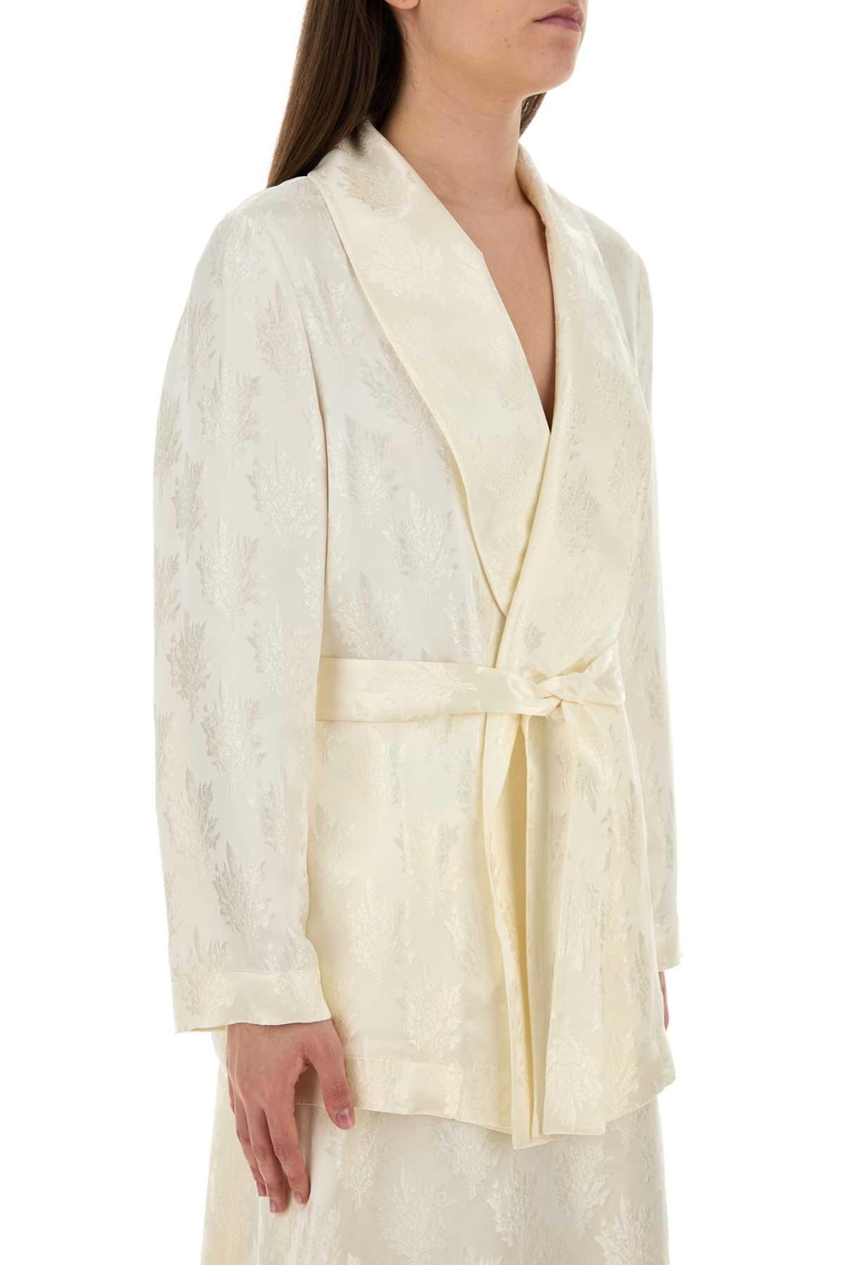 Fendi Women White Silk Blazer FENDI