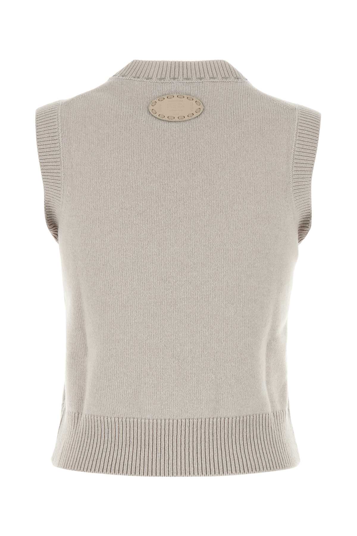Fendi Women Cappuccino Cashmere Vest FENDI