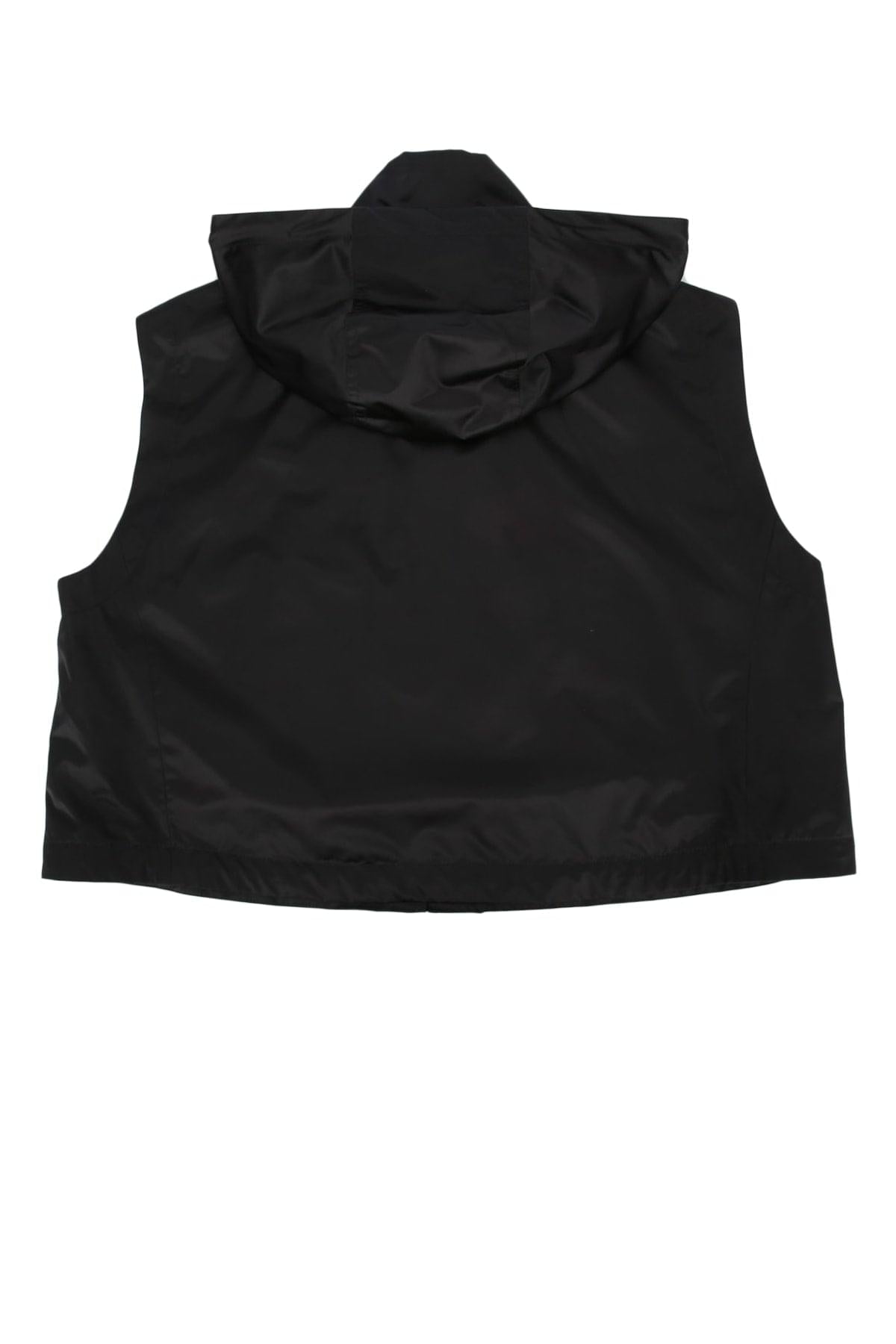 Fendi Women Leisure Hooded Vest Logo FENDI
