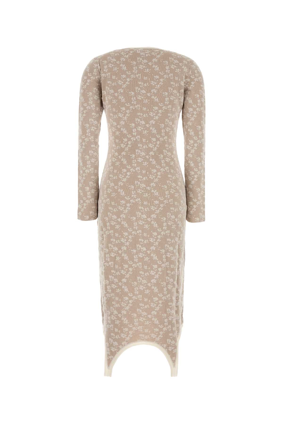 Fendi Women Embroidered Cotton Blend Dress FENDI