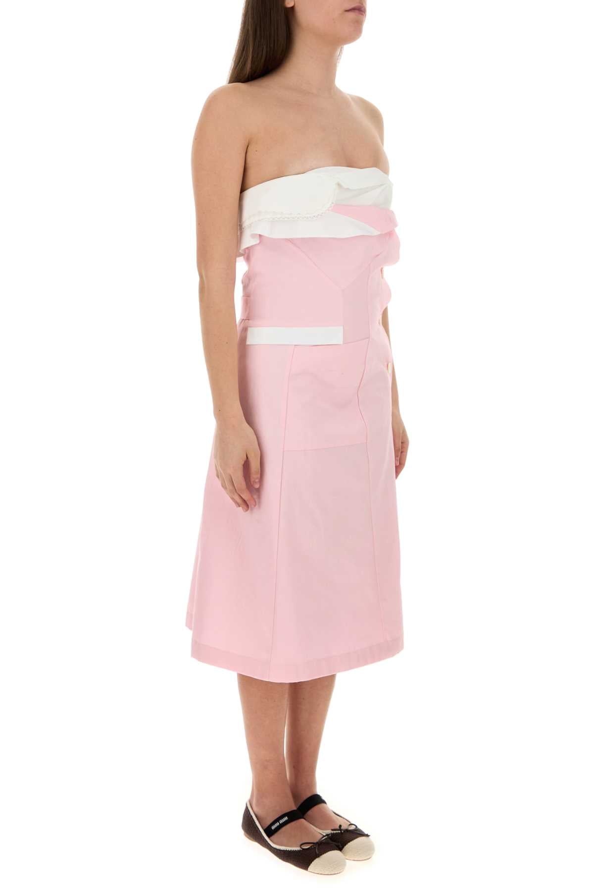 Miu Miu Women Pink Poplin Dress MIU MIU