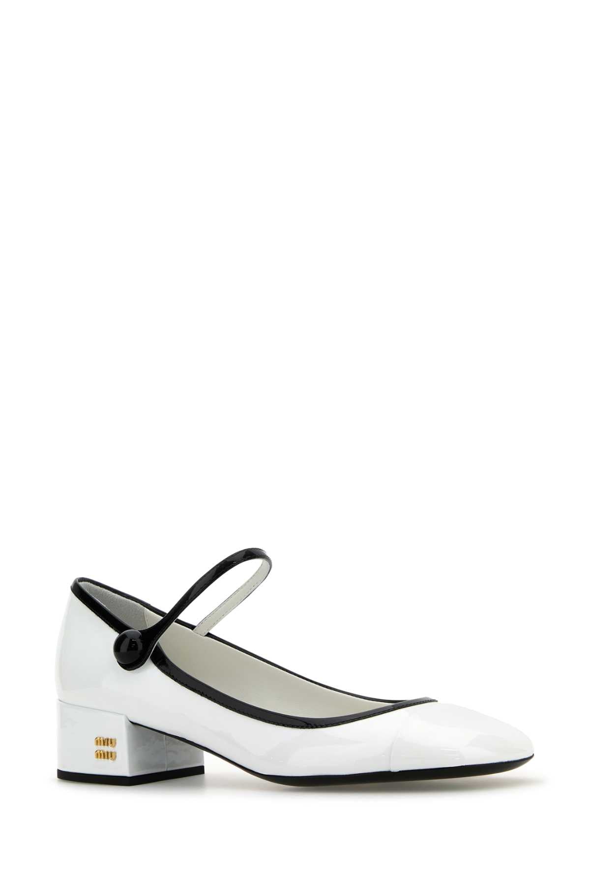 Miu Miu Women White Leather Pumps MIU MIU