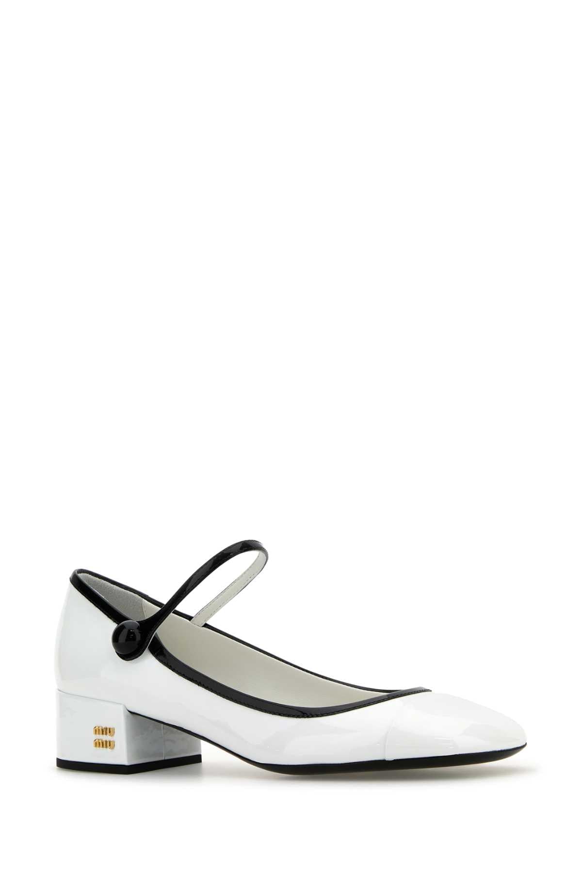 Miu Miu Women White Leather Pumps MIU MIU