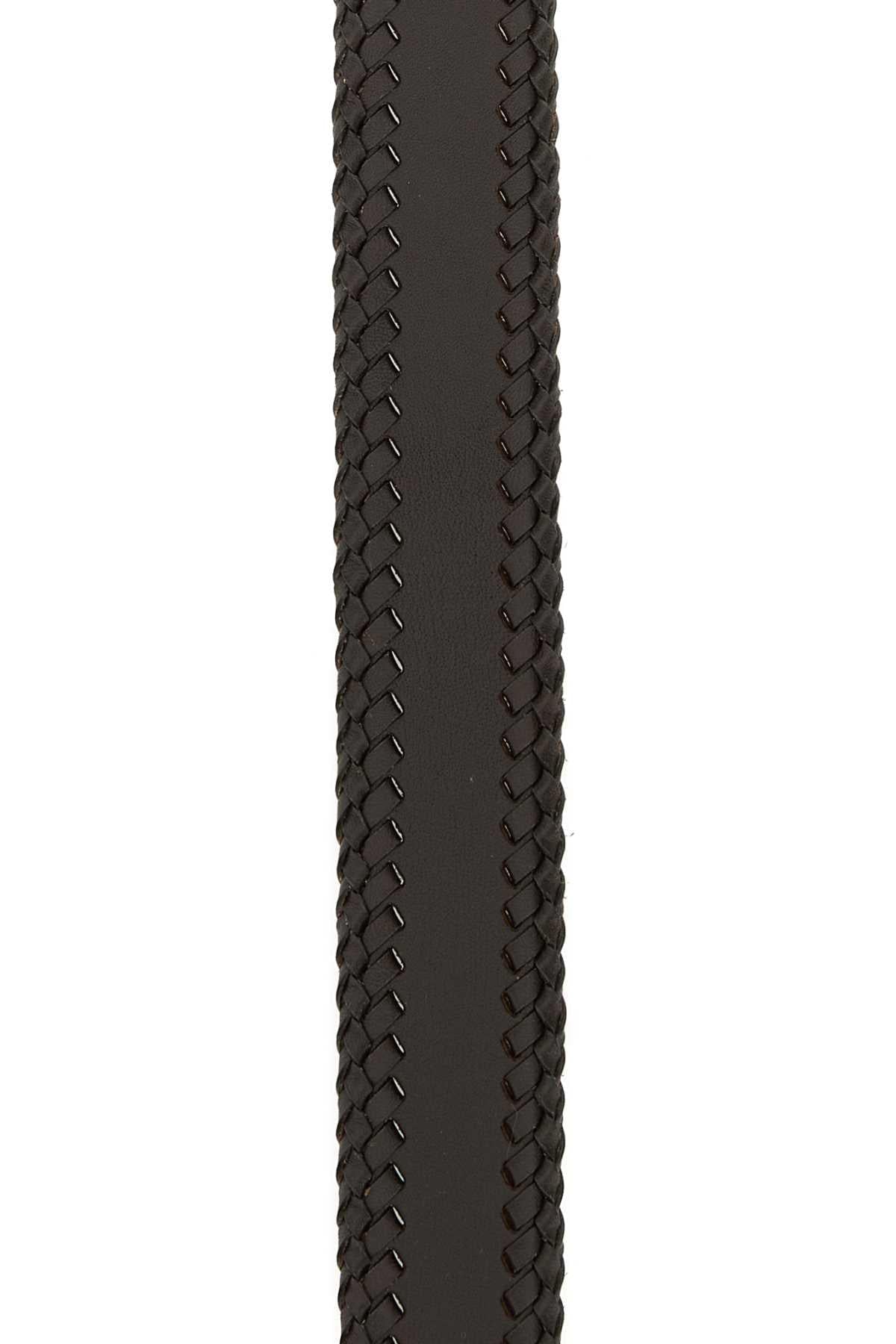 Prada Women Brown Leather Belt PRADA