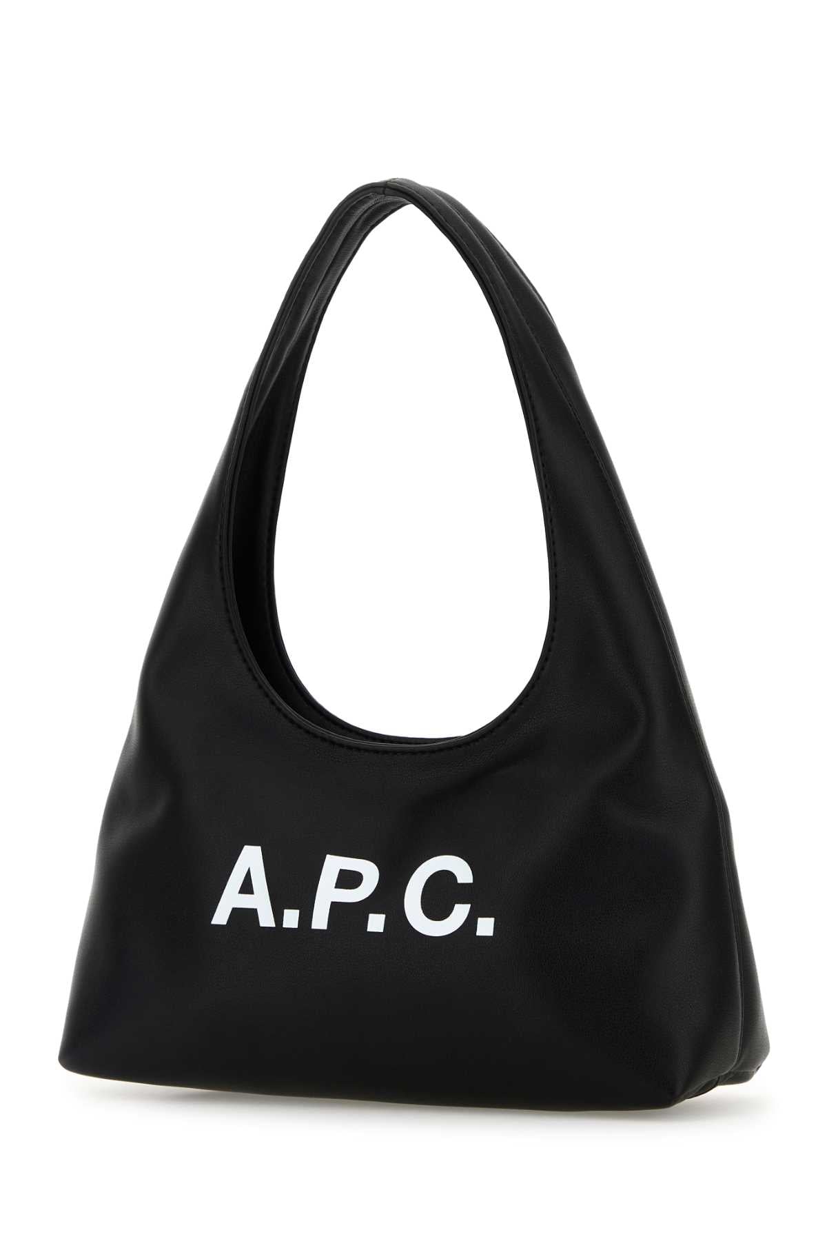 A.P.C. Women Black Synthetic Leather Small Ninon Shoulder Bag A.P.C.