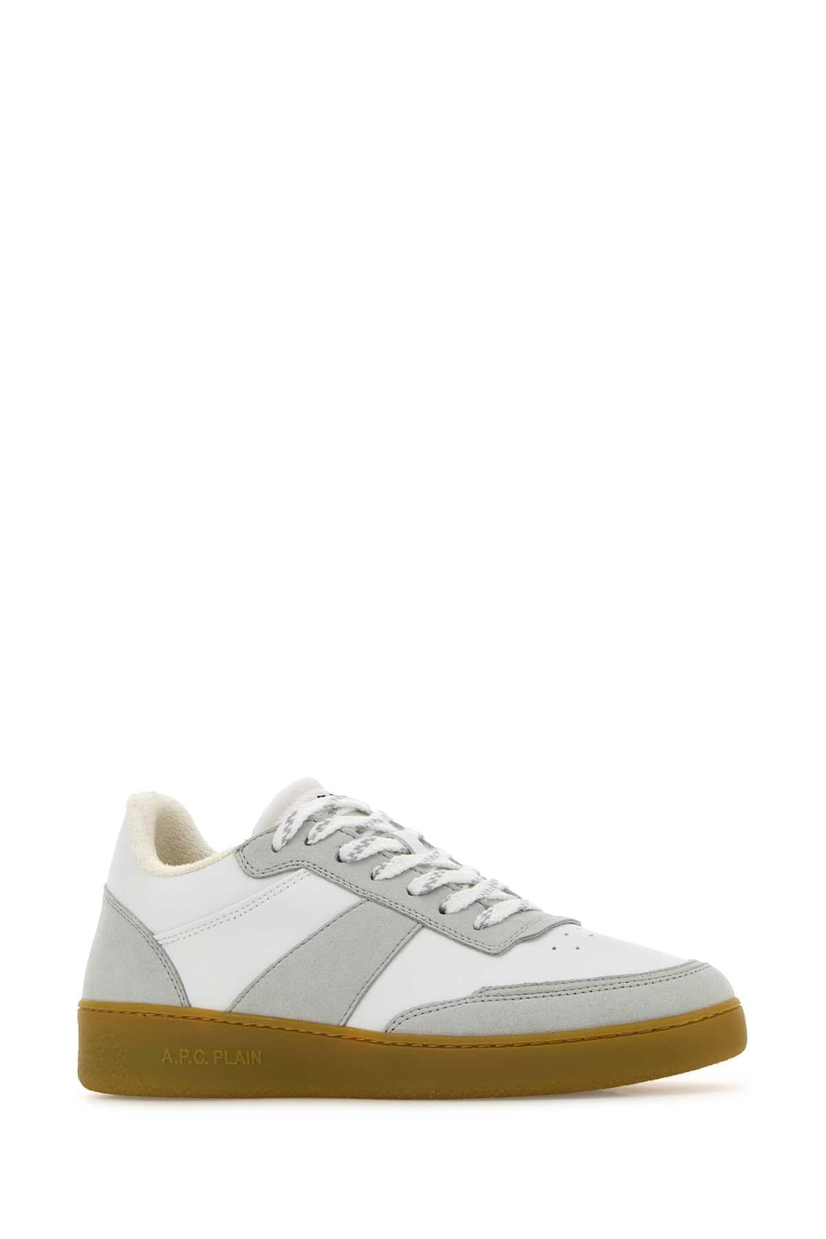 A.P.C. Unisex Two-Tone Synthetic Leather Plain Sneakers A.P.C.