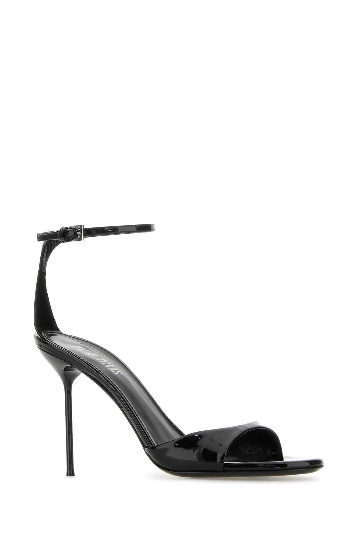 Paris Texas Women Black Leather Lidia Sandals PARIS TEXAS