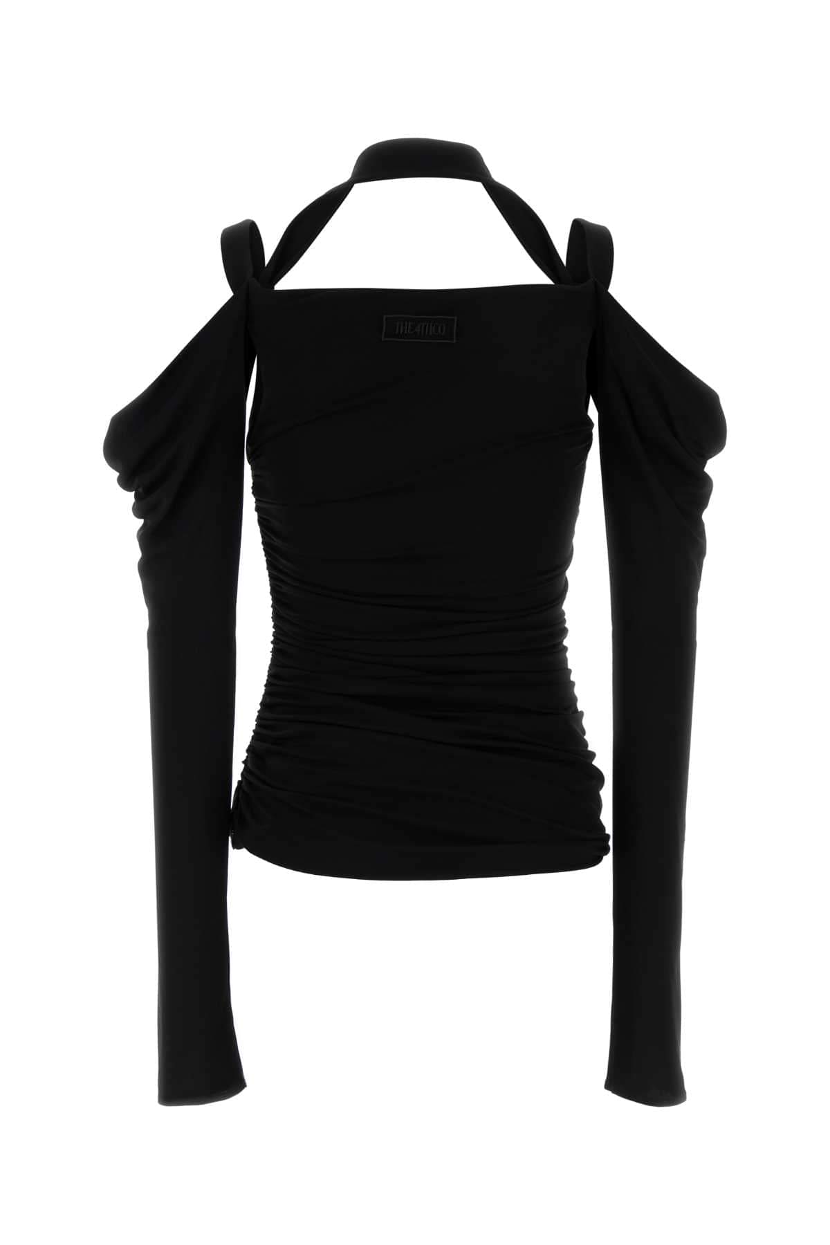 The Attico Women Black Crepe Top THE ATTICO