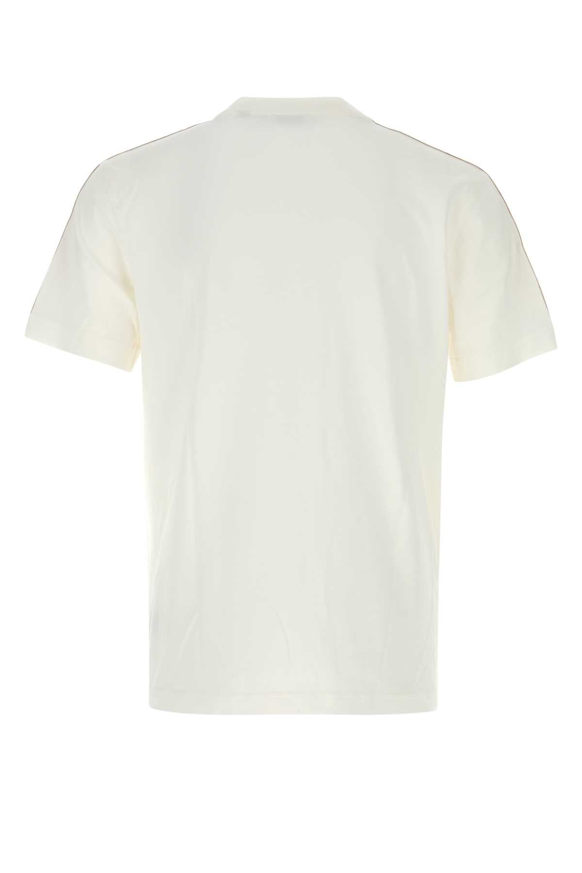 Burberry Men White Cotton T-Shirt BURBERRY