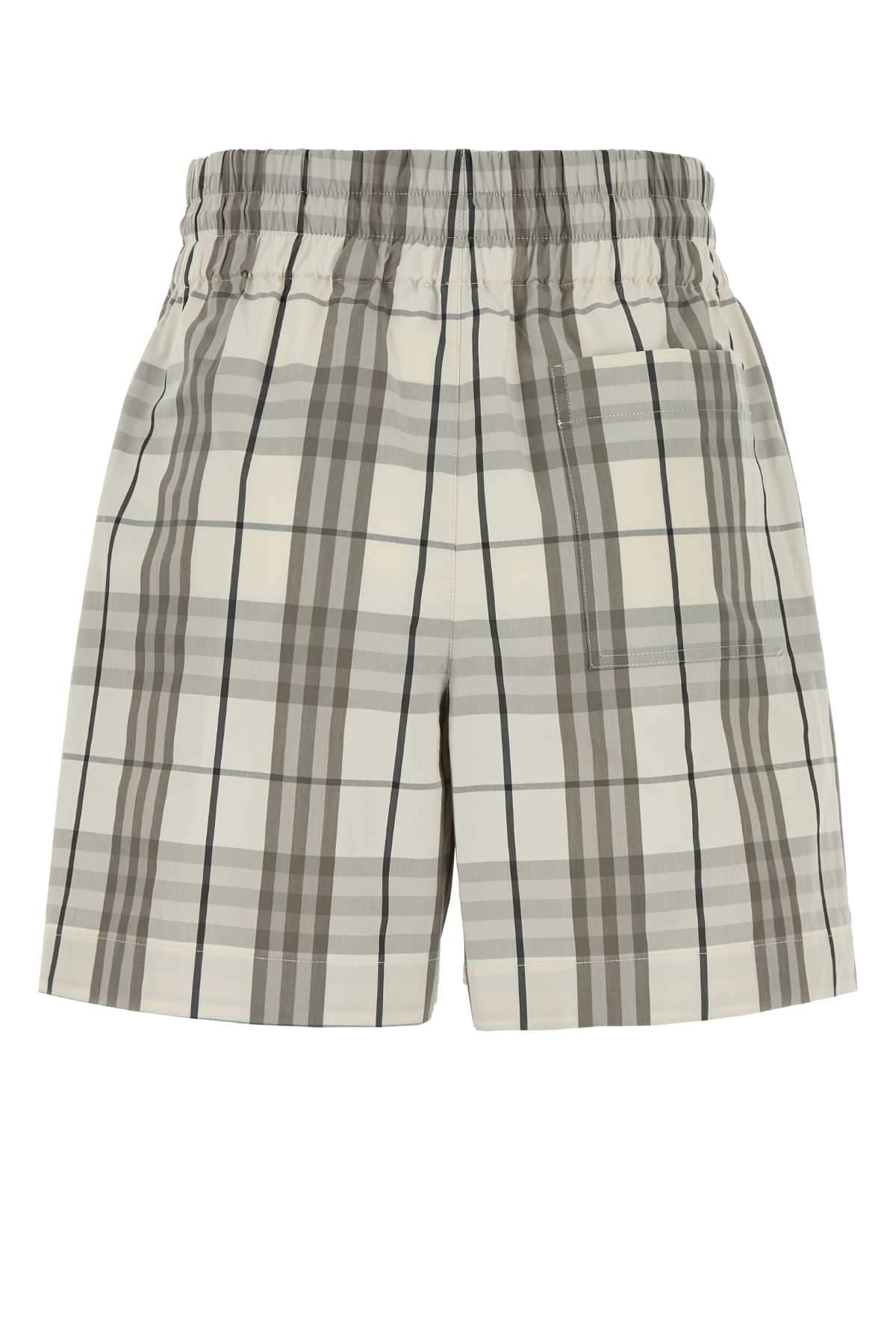 Burberry Women Embroidered Poplin Shorts BURBERRY