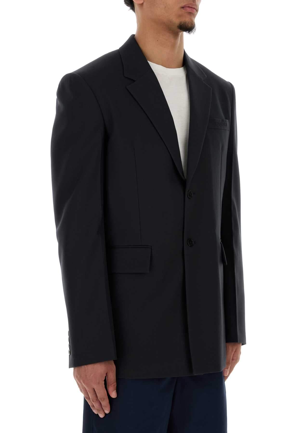 Gucci Men Graphite Twill Blazer GUCCI